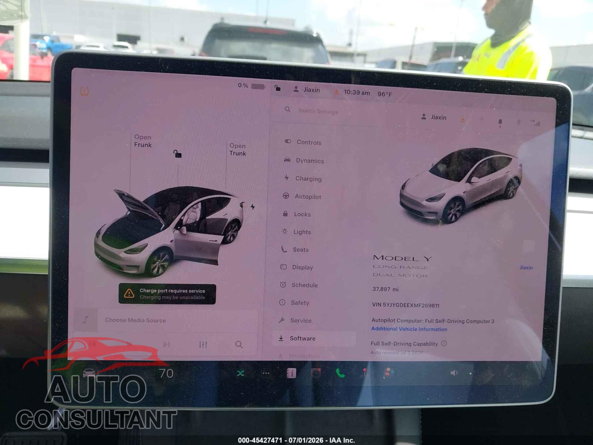 TESLA MODEL Y 2021 - 5YJYGDEEXMF269611