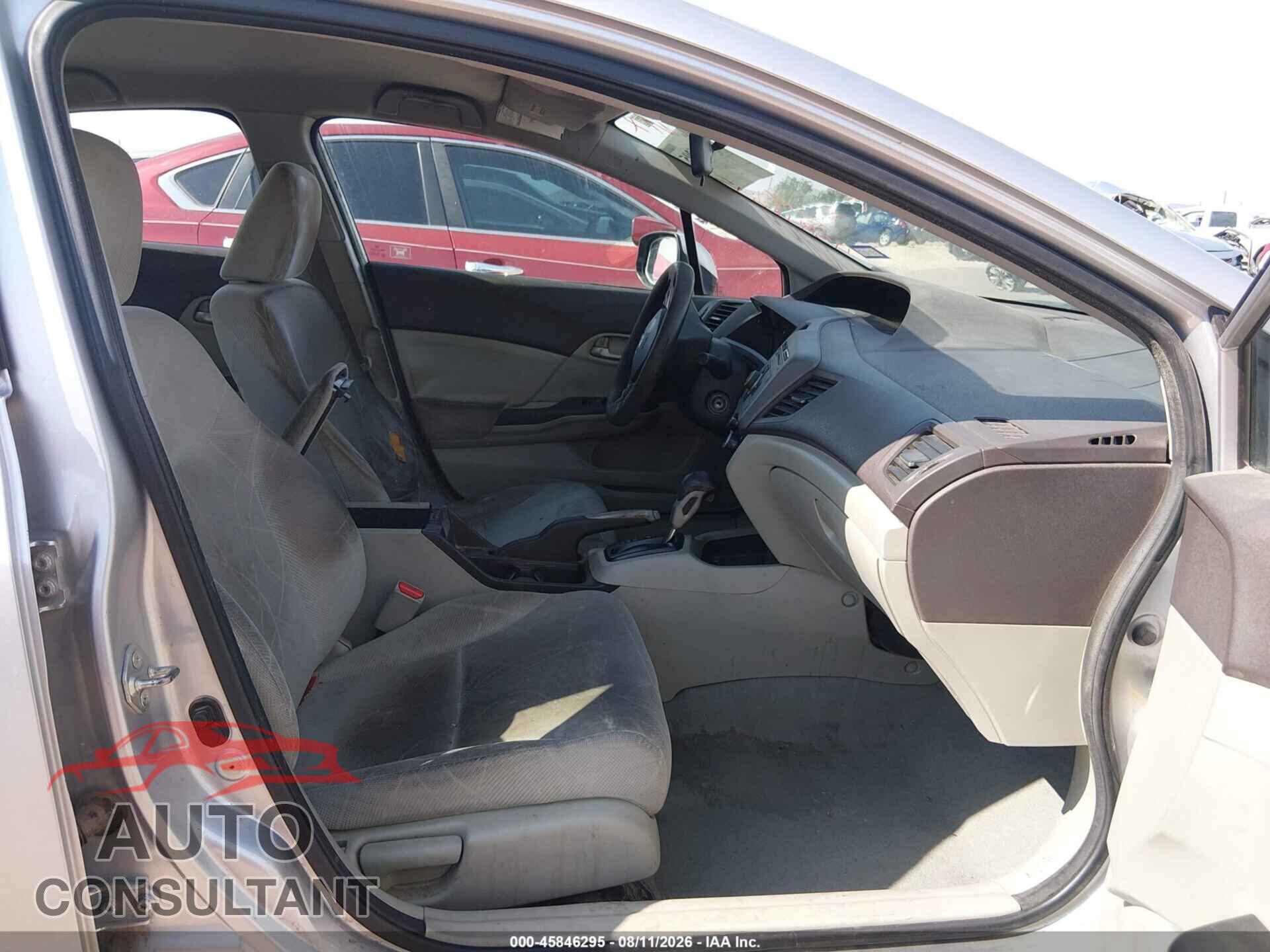 HONDA CIVIC 2012 - 19XFB2F50CE342367