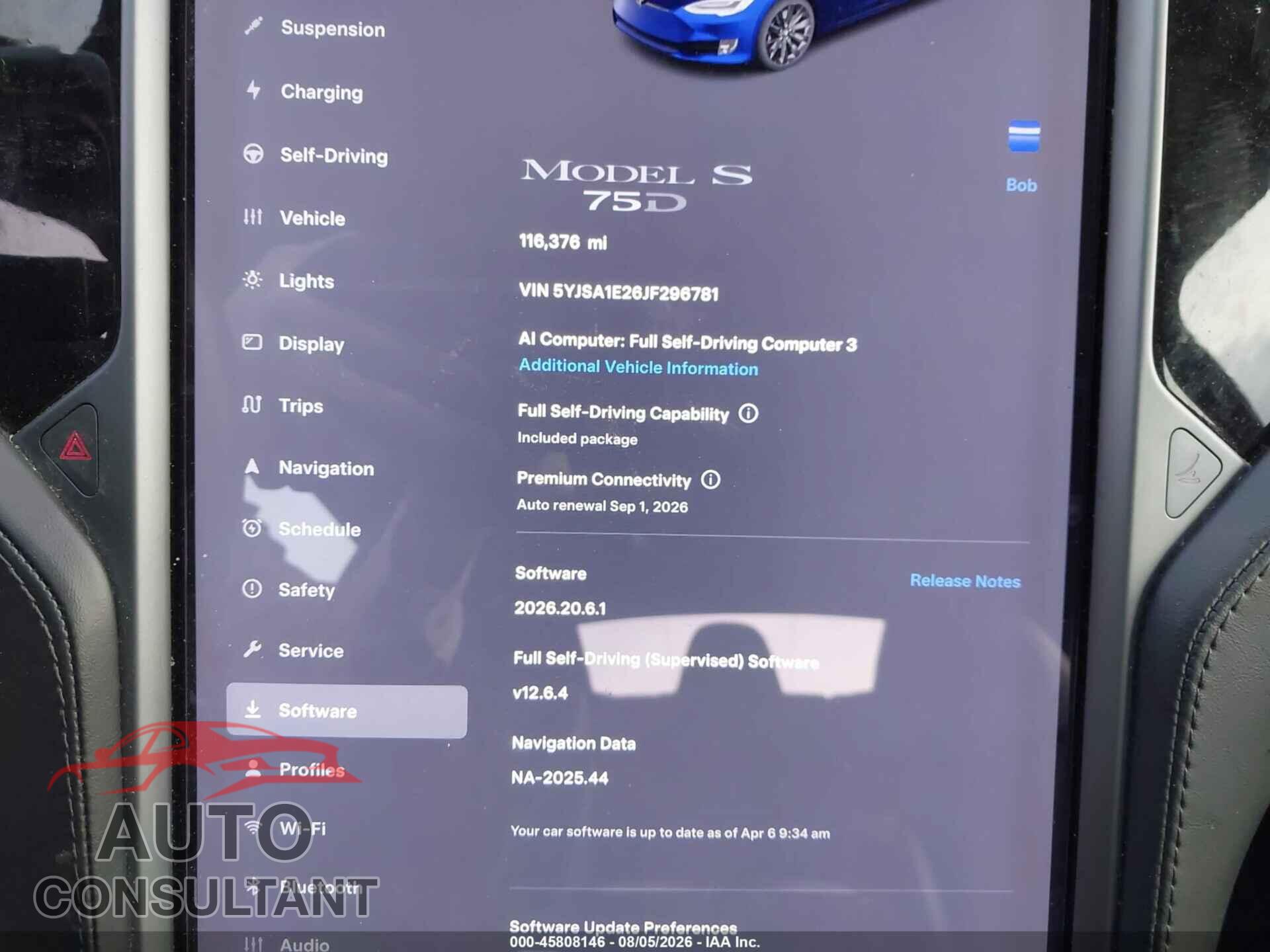 TESLA MODEL S 2018 - 5YJSA1E26JF296781