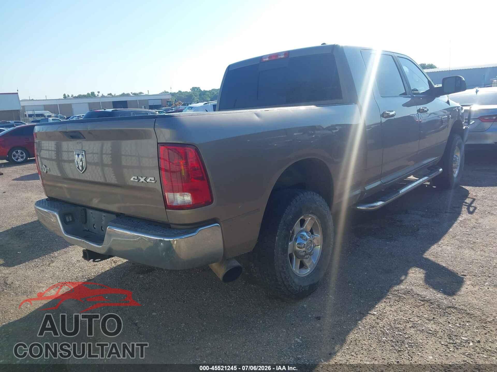 DODGE RAM 2500 2010 - 3D7UT2HL1AG135011
