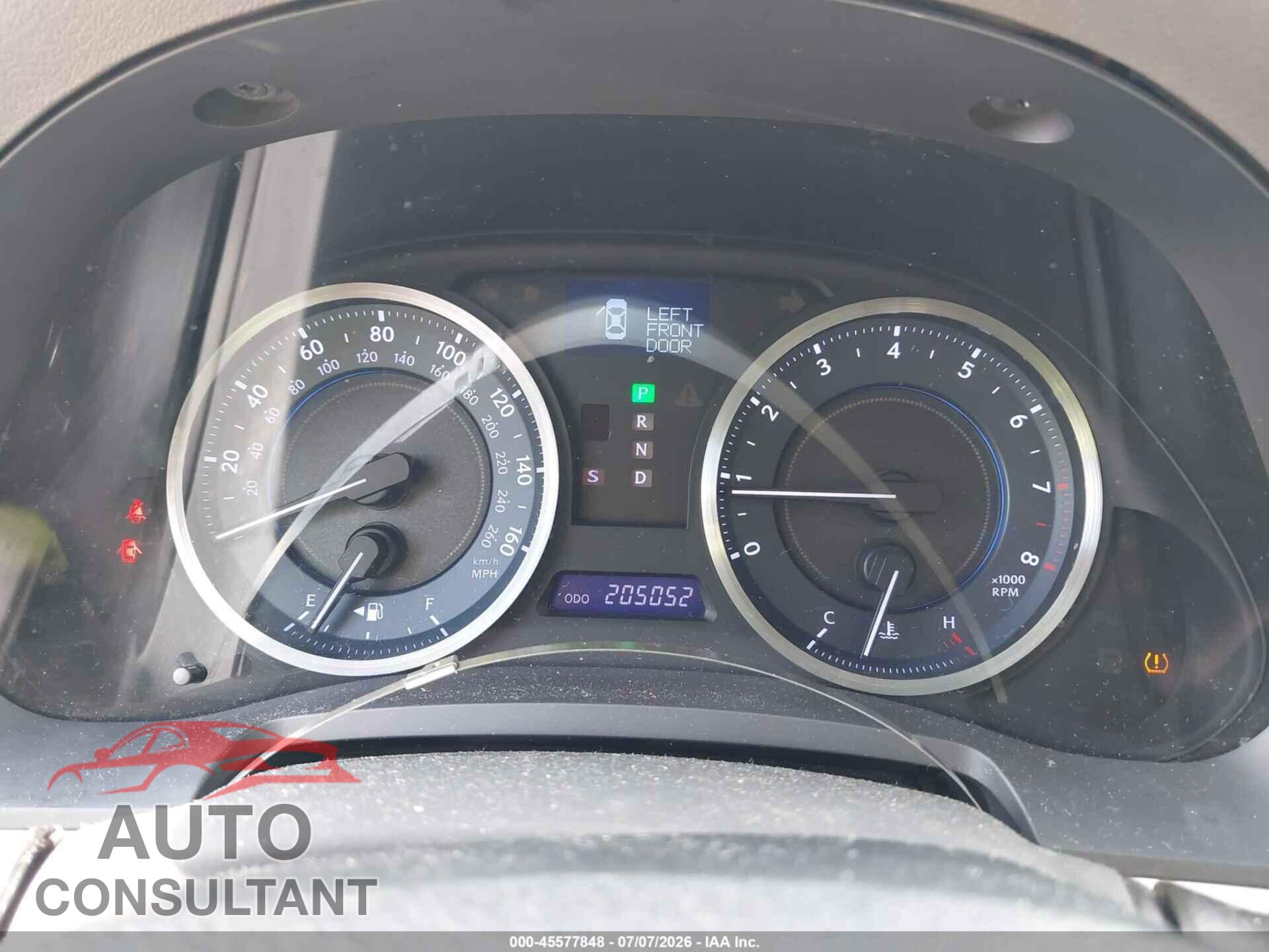 LEXUS IS 250 2013 - JTHCF5C21D2036066