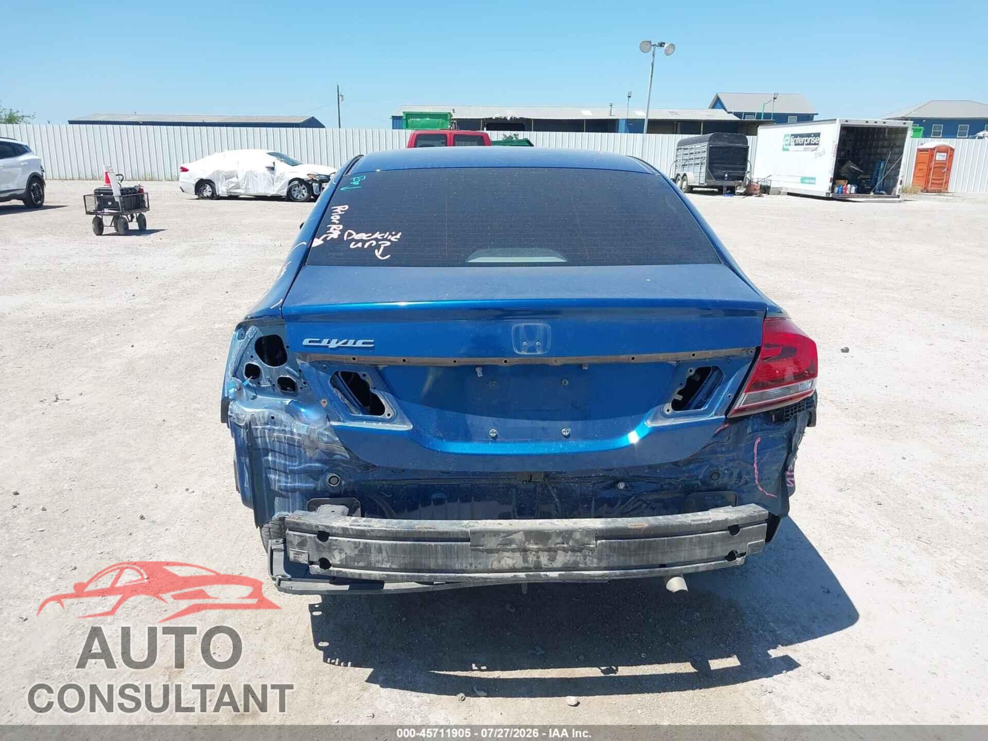 HONDA CIVIC 2014 - 19XFB2F89EE048124