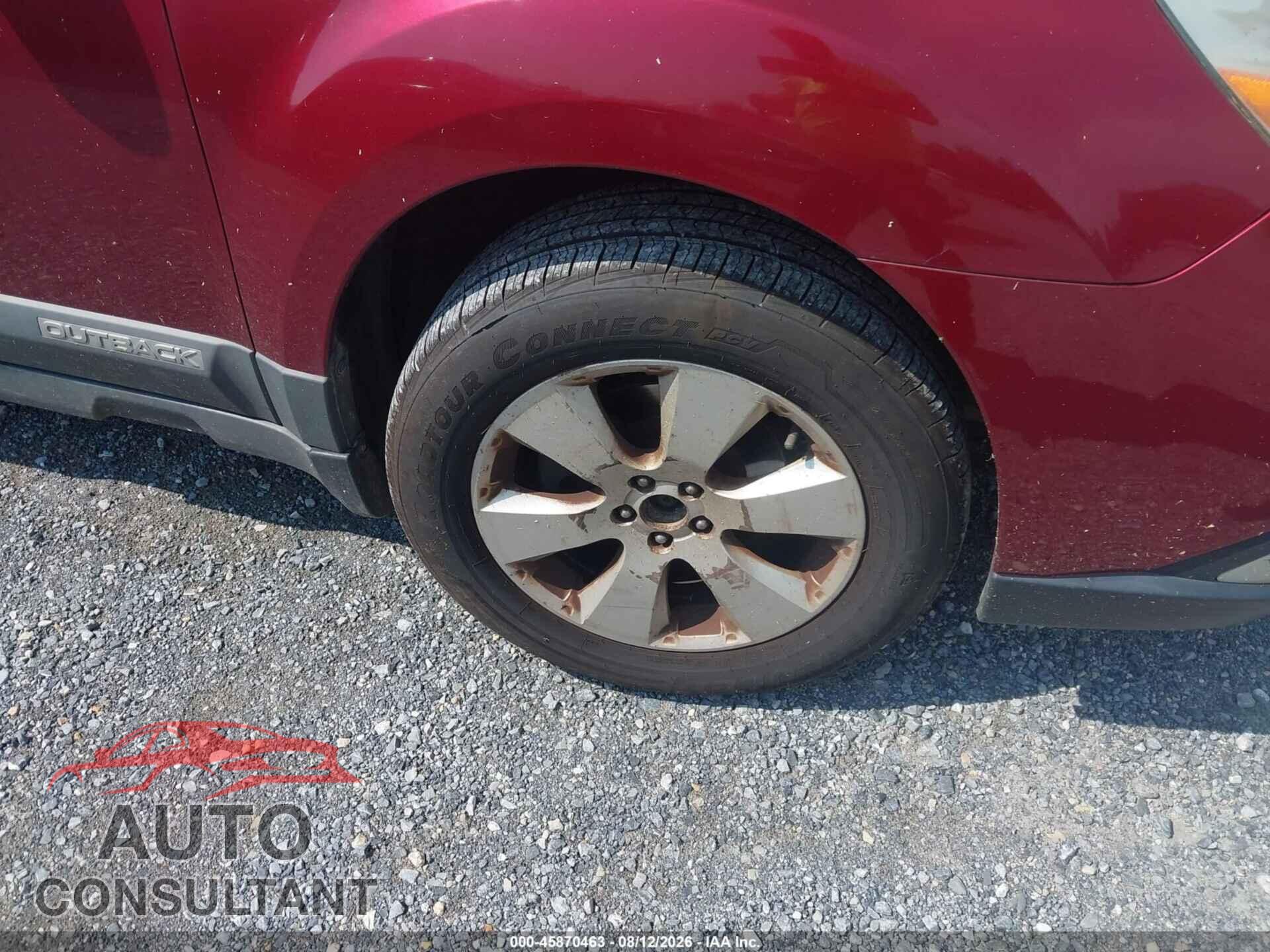 SUBARU OUTBACK 2012 - 4S4BRCCC8C3264992