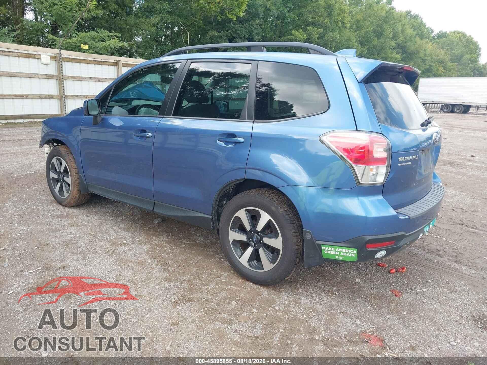 SUBARU FORESTER 2018 - JF2SJAEC2JH489830