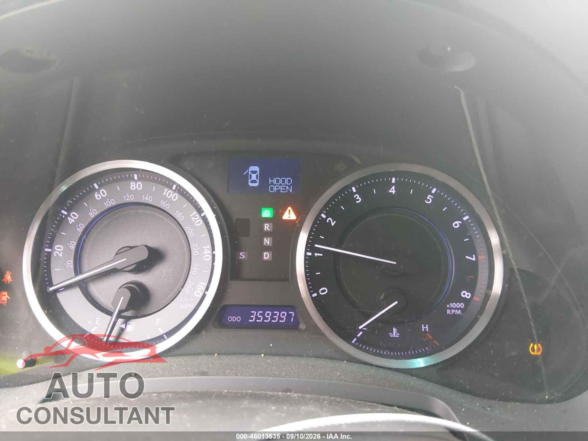 LEXUS IS 250 2012 - JTHBF5C21C5161819