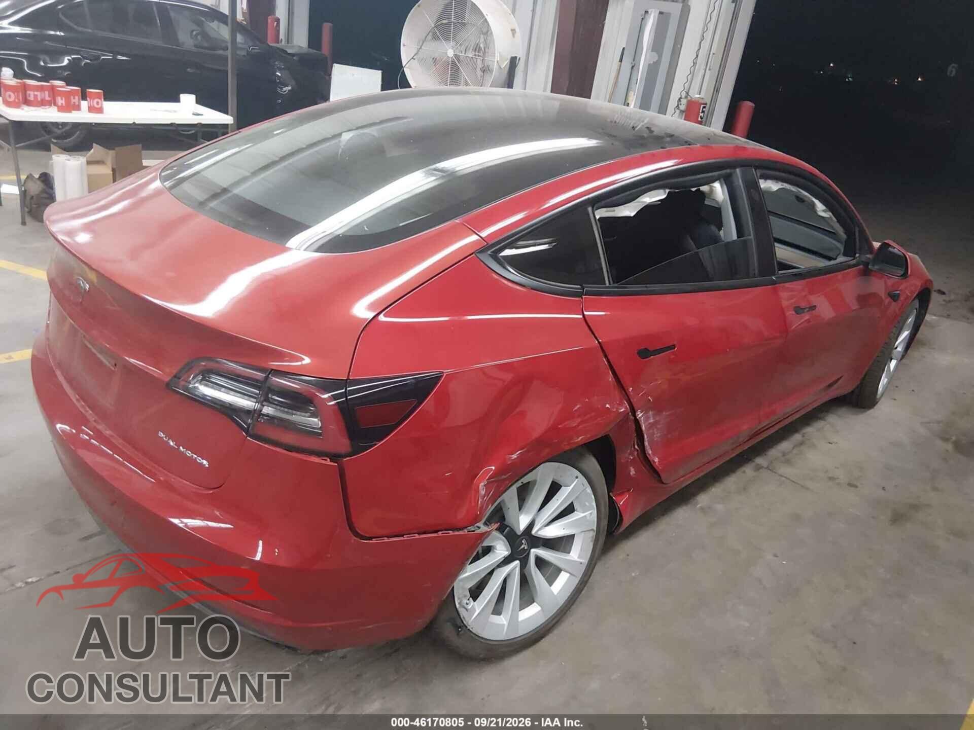 TESLA MODEL 3 2022 - 5YJ3E1EB8NF201863