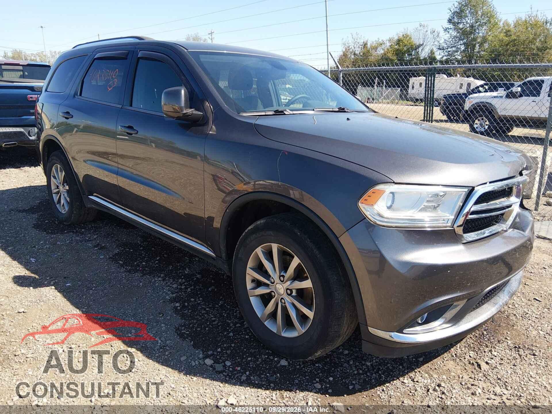 DODGE DURANGO 2017 - 1C4RDJAG6HC833664