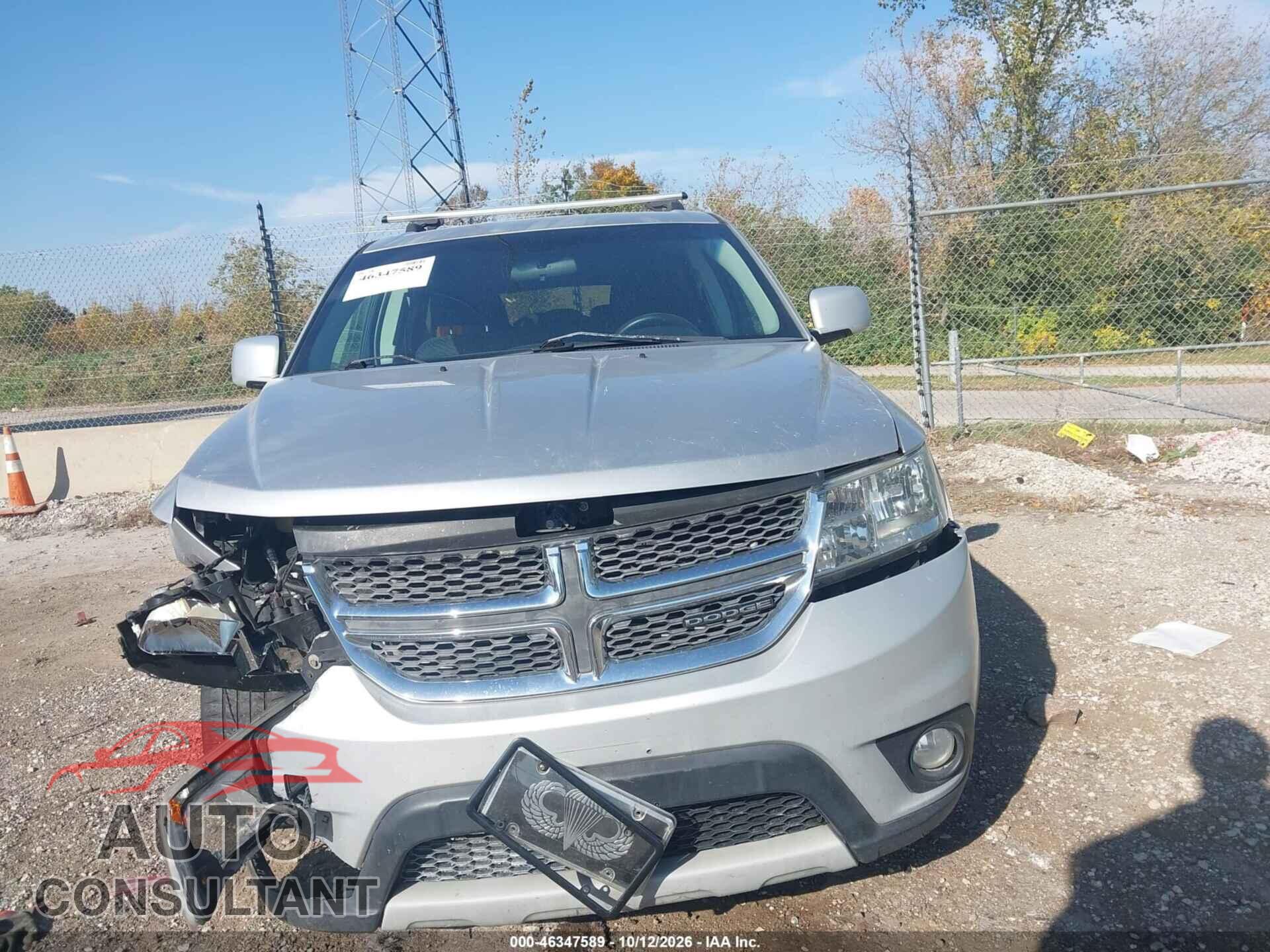 DODGE JOURNEY 2012 - 3C4PDCBG8CT167597