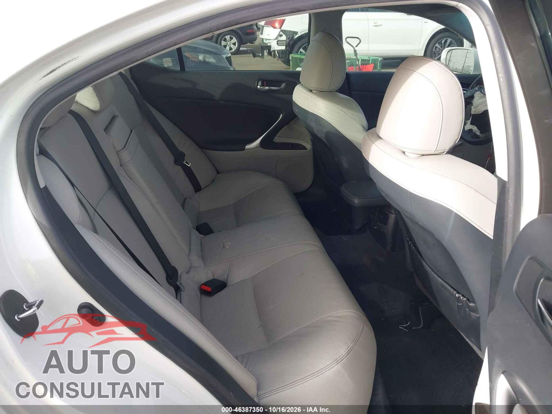 LEXUS IS 250 2012 - JTHBF5C25C5160530