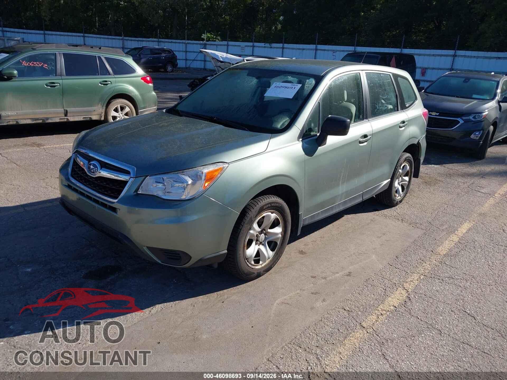 SUBARU FORESTER 2014 - JF2SJAAC3EH479643