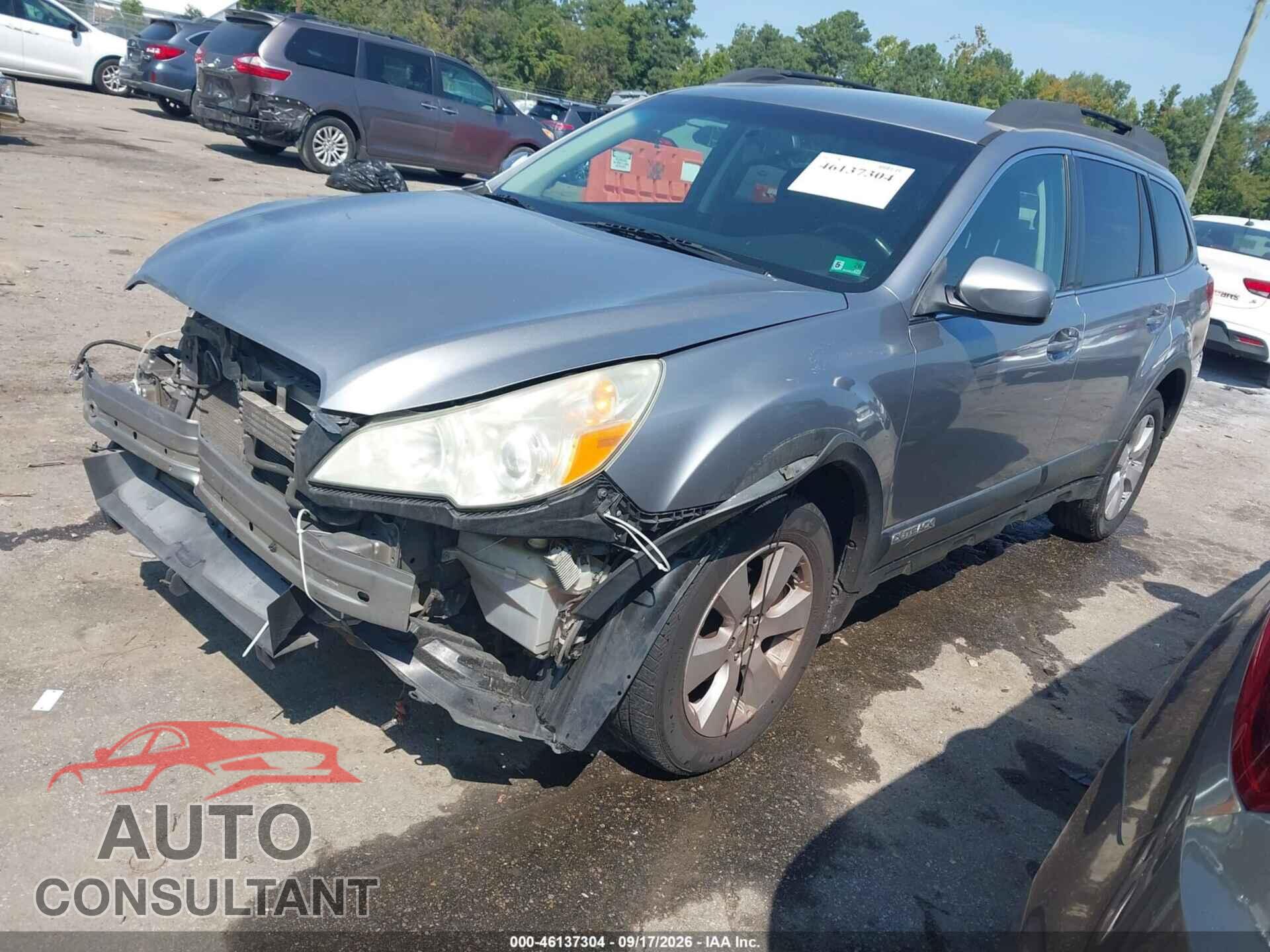 SUBARU OUTBACK 2010 - 4S4BRBCC1A3323677