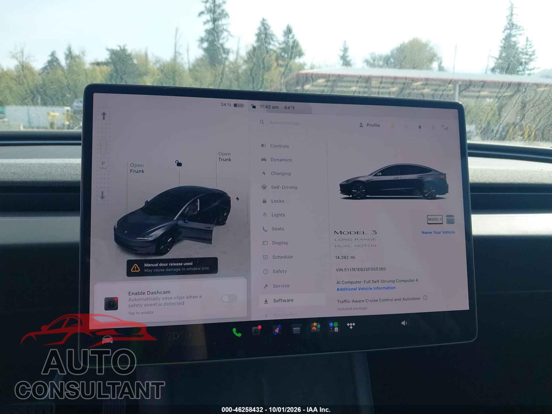 TESLA MODEL 3 2025 - 5YJ3E1EB2SF055360