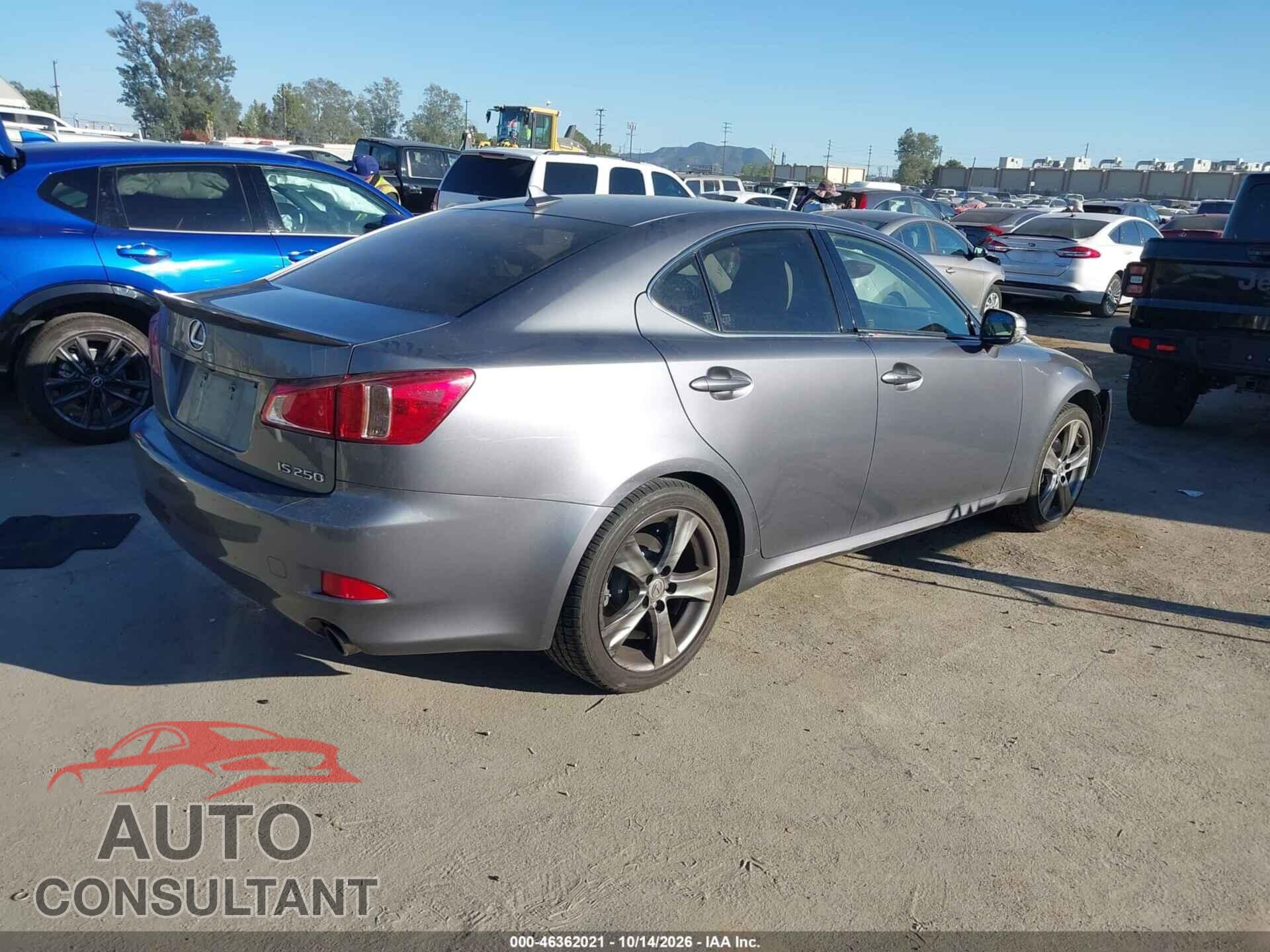 LEXUS IS 250 2012 - JTHBF5C27C5184893