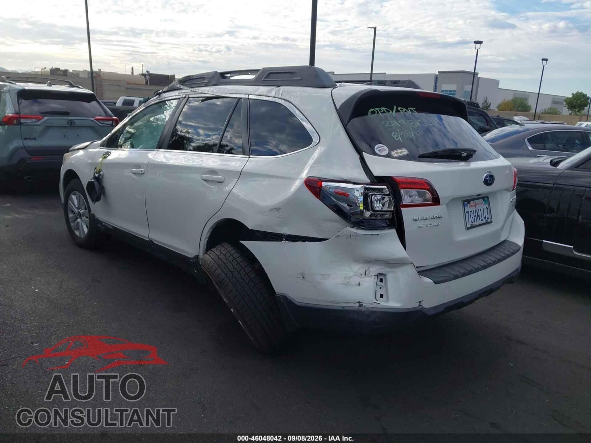 SUBARU OUTBACK 2015 - 4S4BSAEC6F3202064