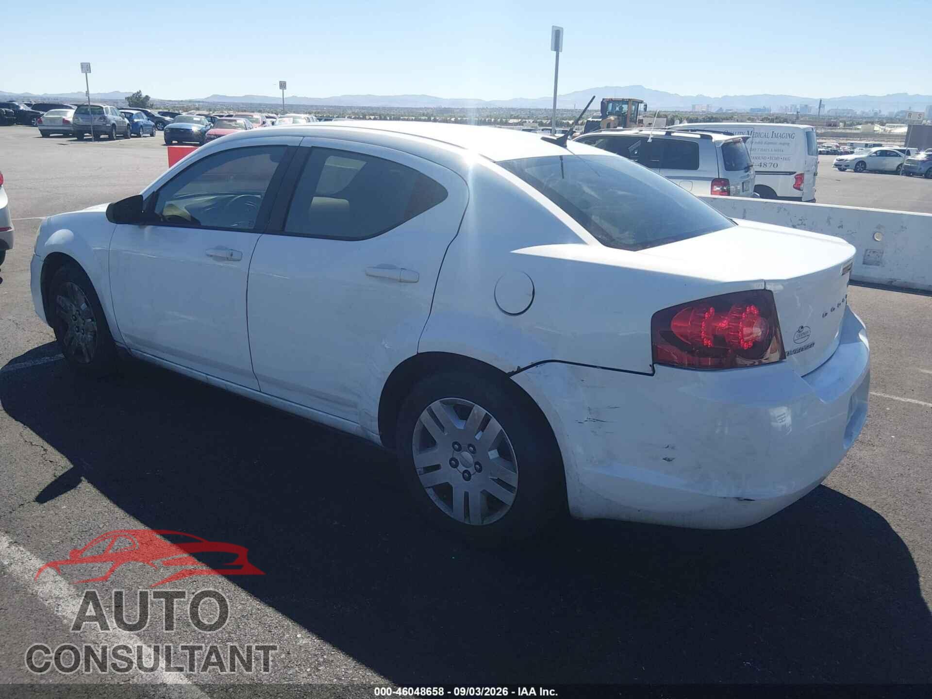 DODGE AVENGER 2013 - 1C3CDZAB7DN544708