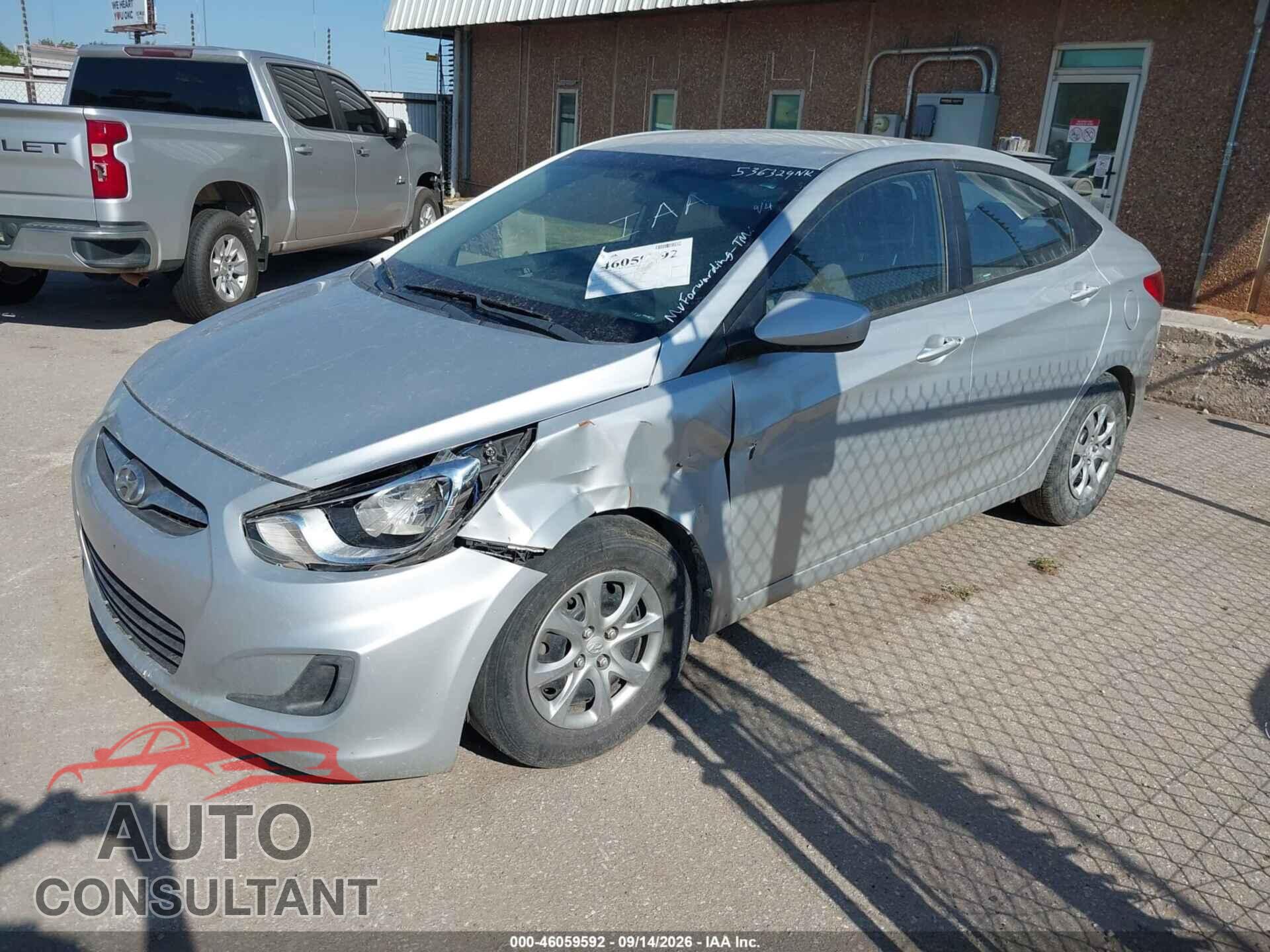 HYUNDAI ACCENT 2013 - KMHCT4AE7DU536329