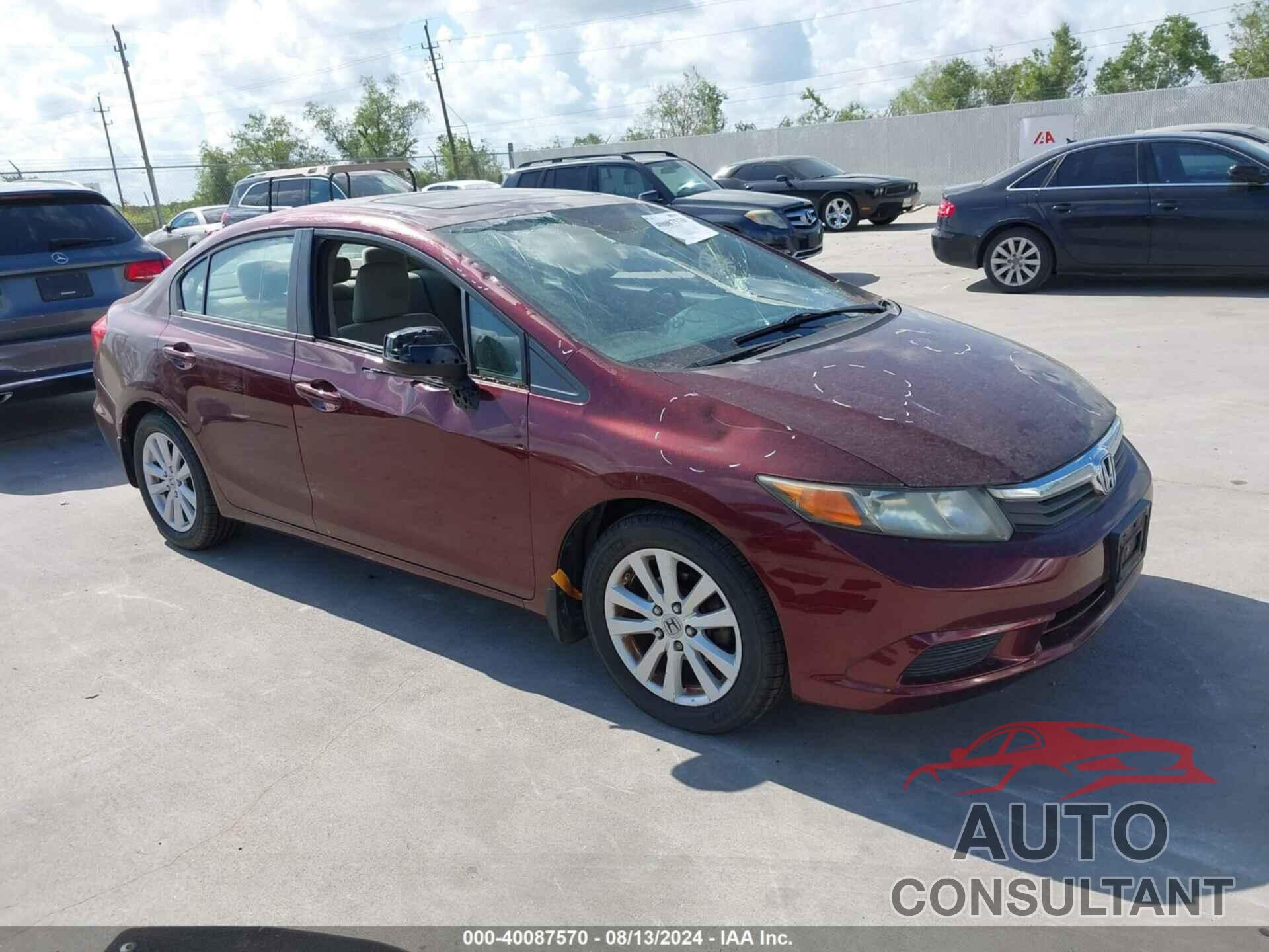 HONDA CIVIC 2012 - 19XFB2F82CE055445