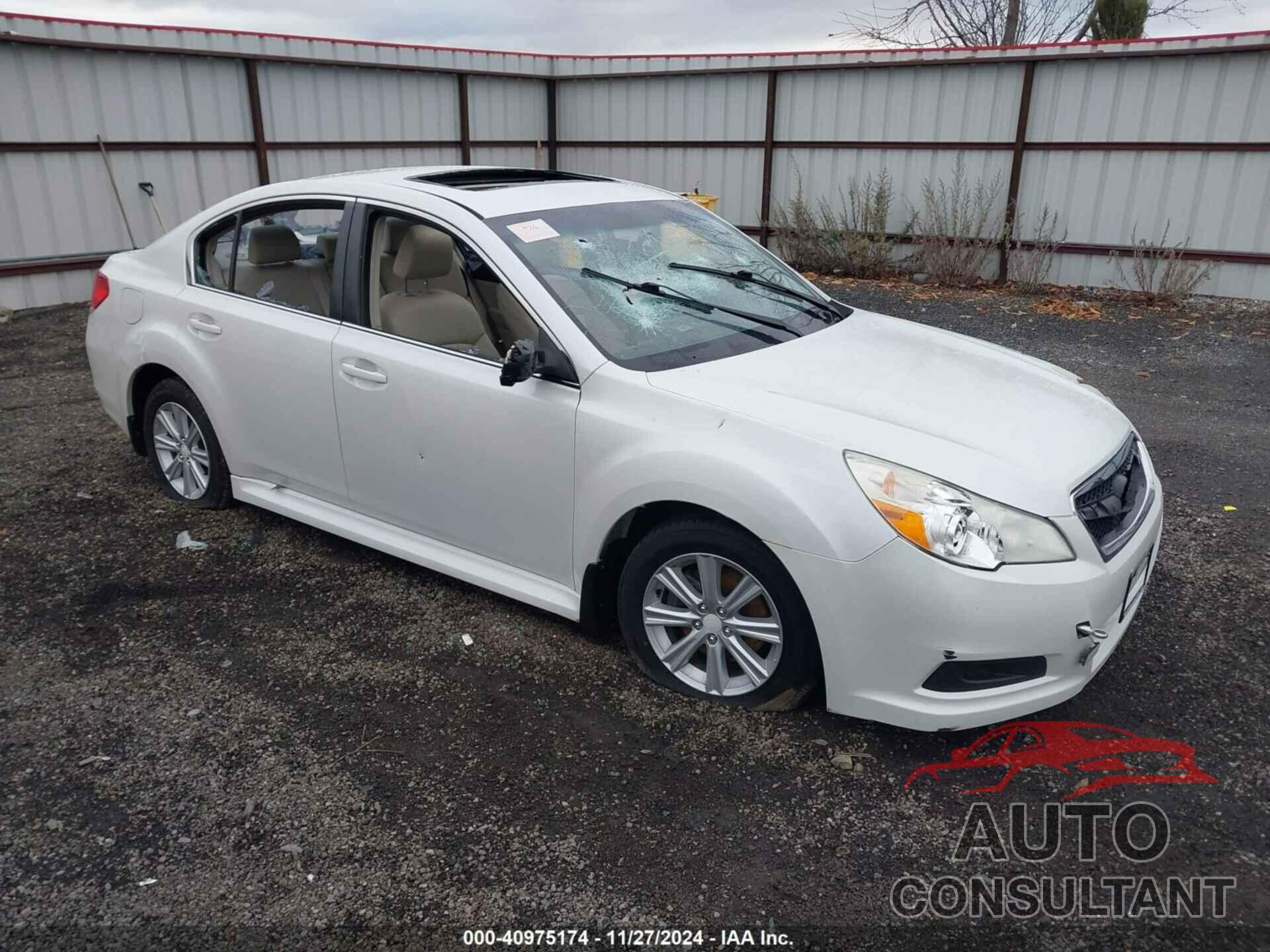 SUBARU LEGACY 2011 - 4S3BMBG62B3246844