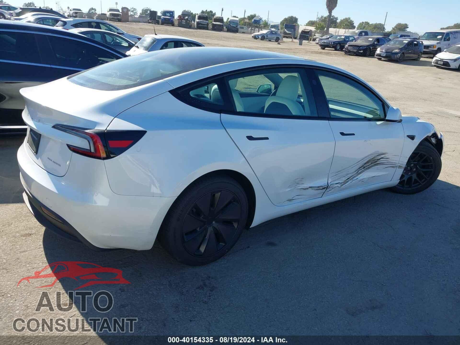 TESLA MODEL 3 2024 - 5YJ3E1EB6RF792734