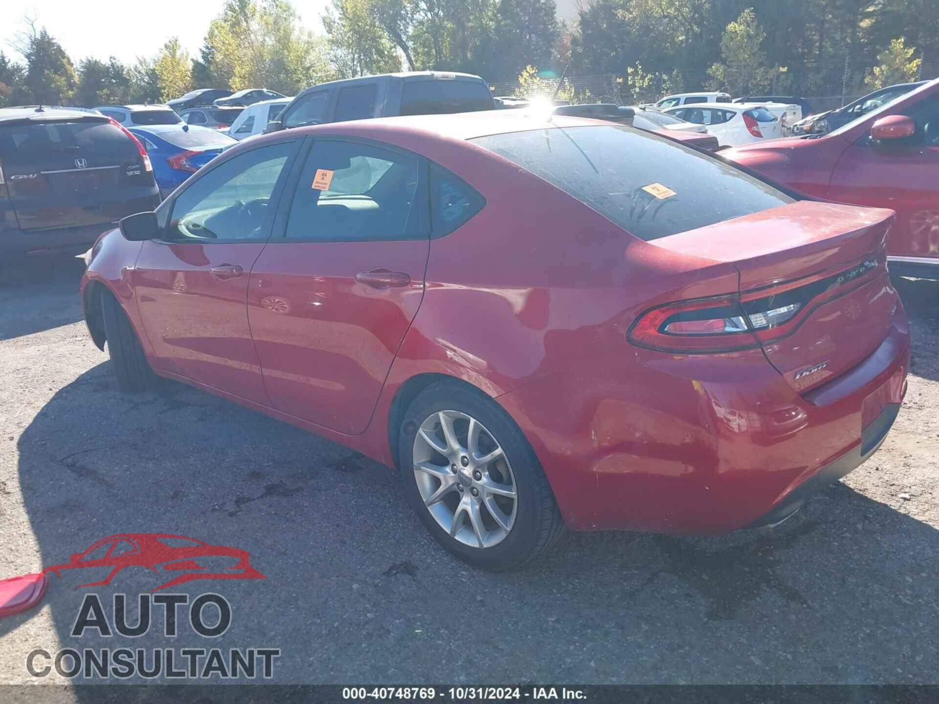 DODGE DART 2013 - 1C3CDFBA7DD296468