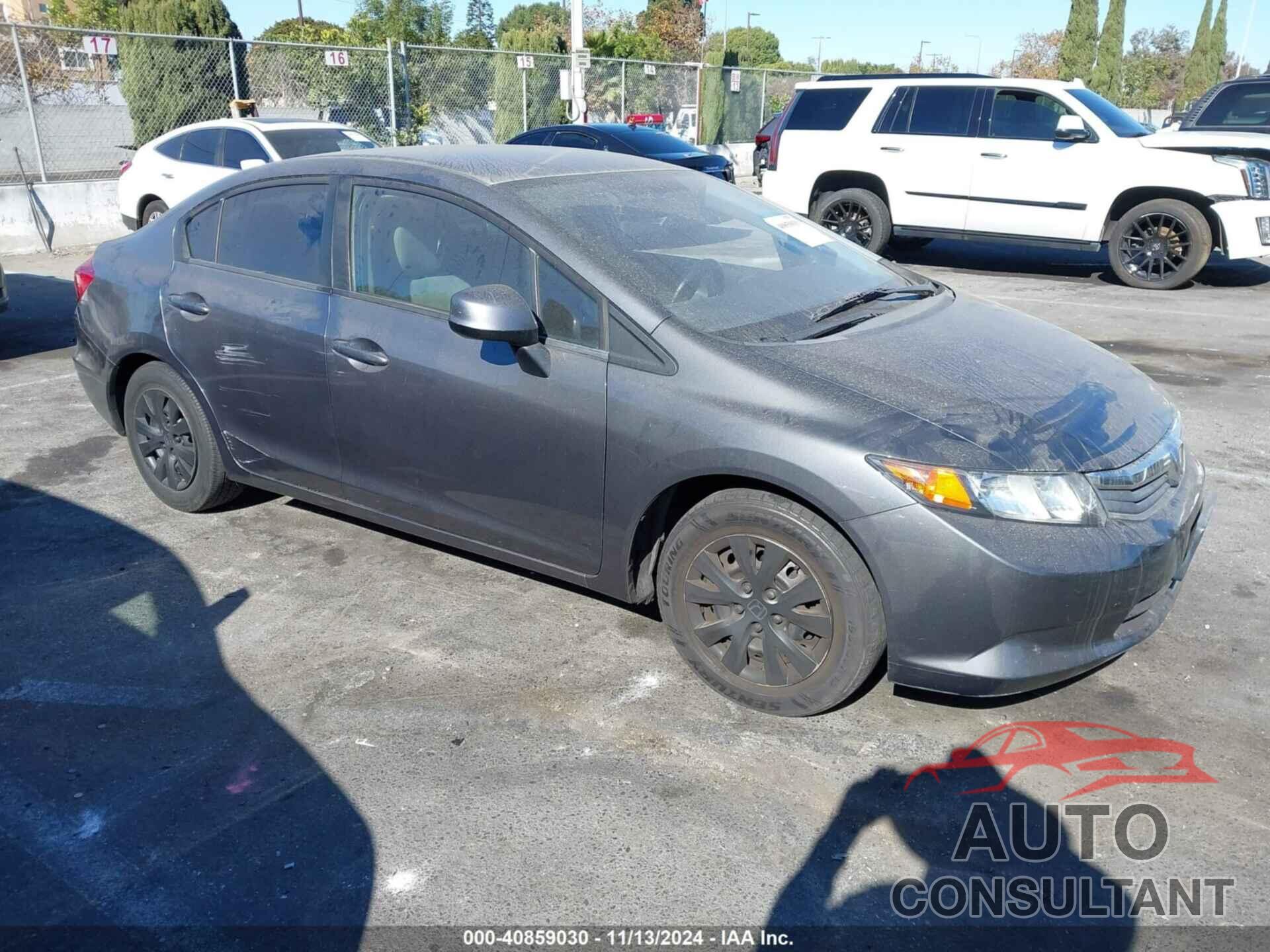 HONDA CIVIC 2012 - 19XFB2F55CE385991