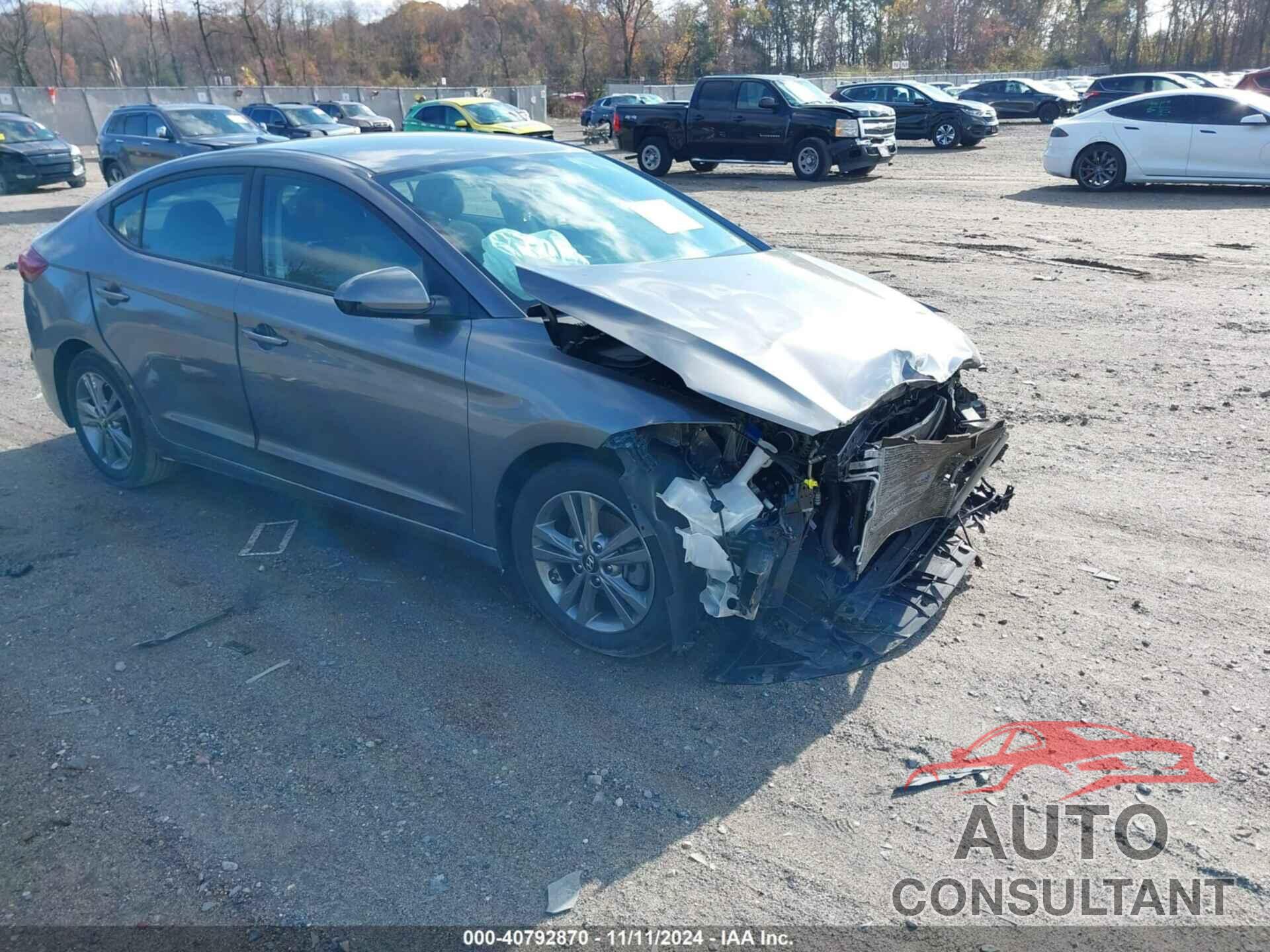 HYUNDAI ELANTRA 2018 - 5NPD84LF1JH376437