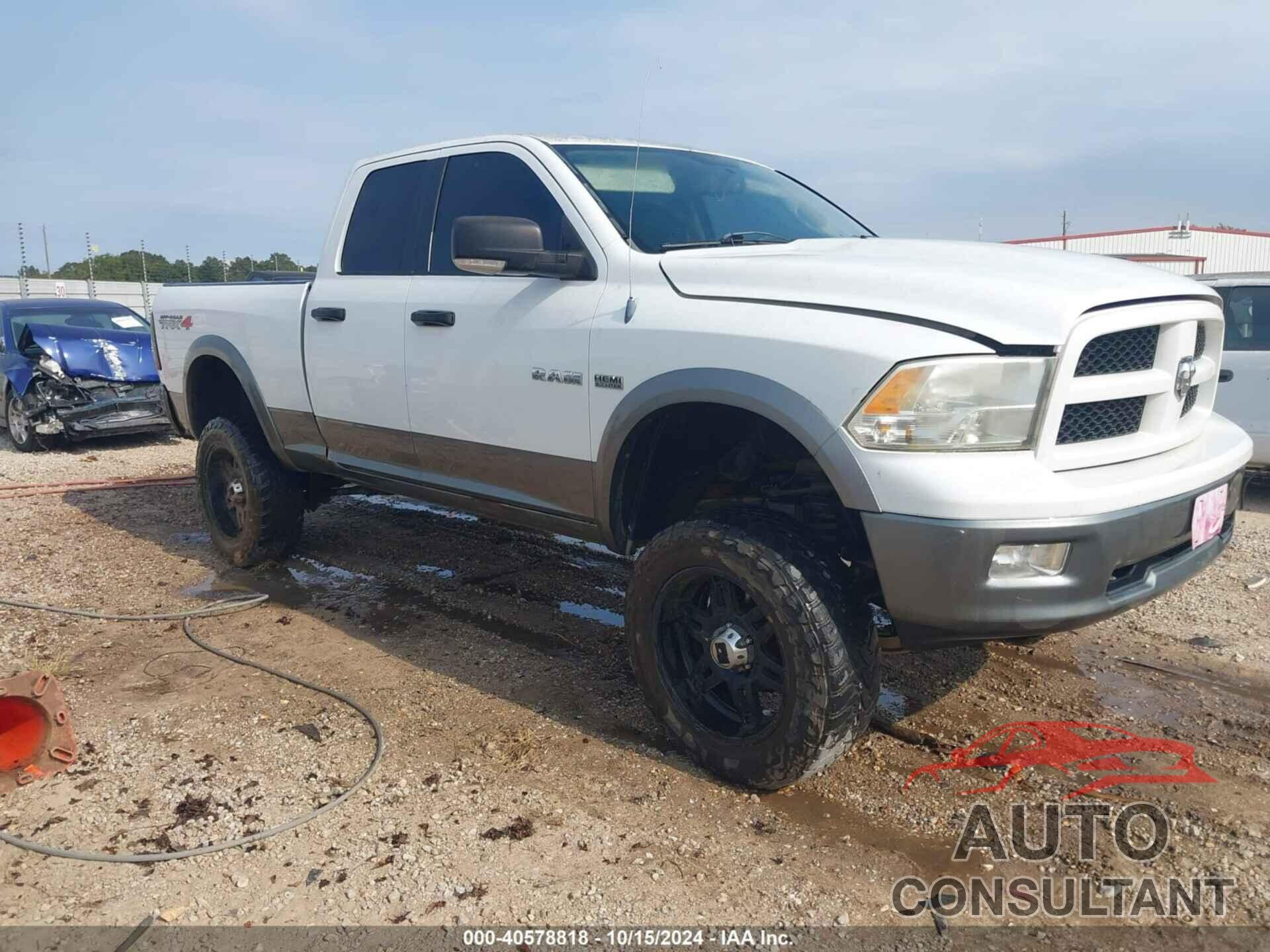 DODGE RAM 1500 2010 - 1D7RV1GTXAS256978