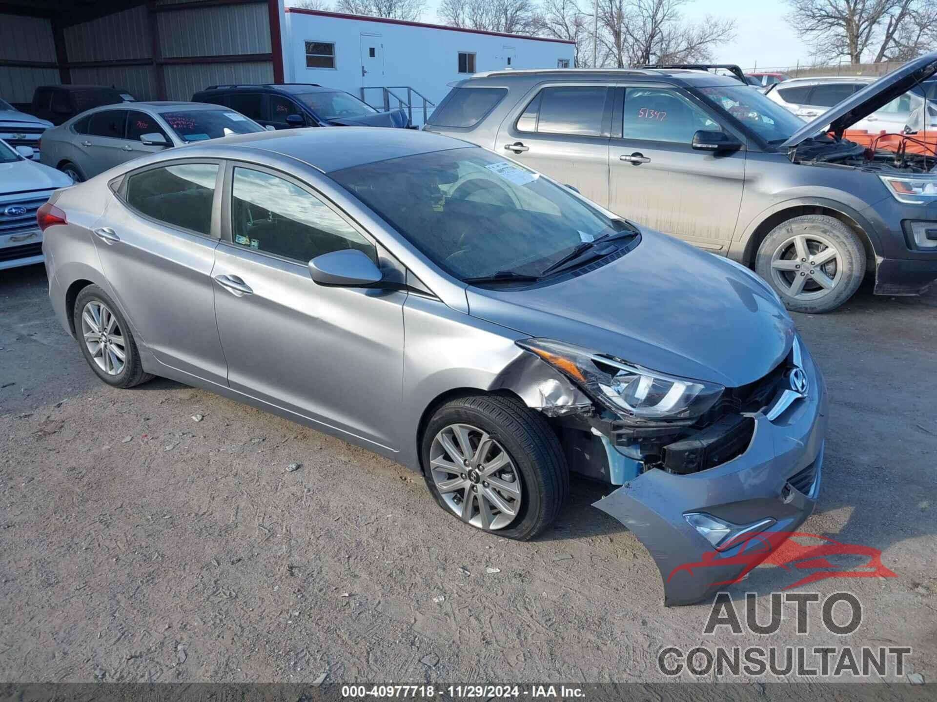 HYUNDAI ELANTRA 2014 - KMHDH4AE2EU093224