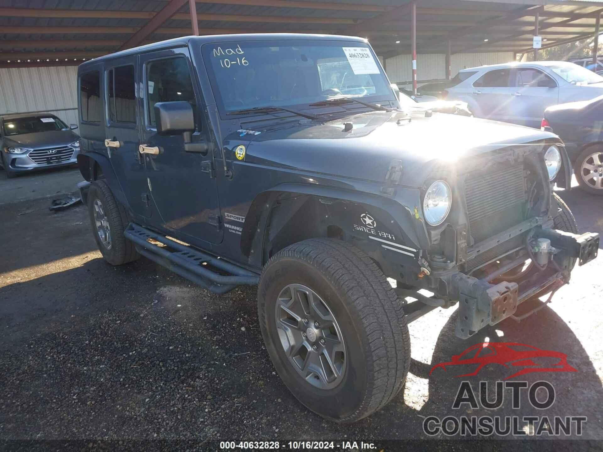 JEEP WRANGLER UNLIMITED 2017 - 1C4BJWDGXHL597507