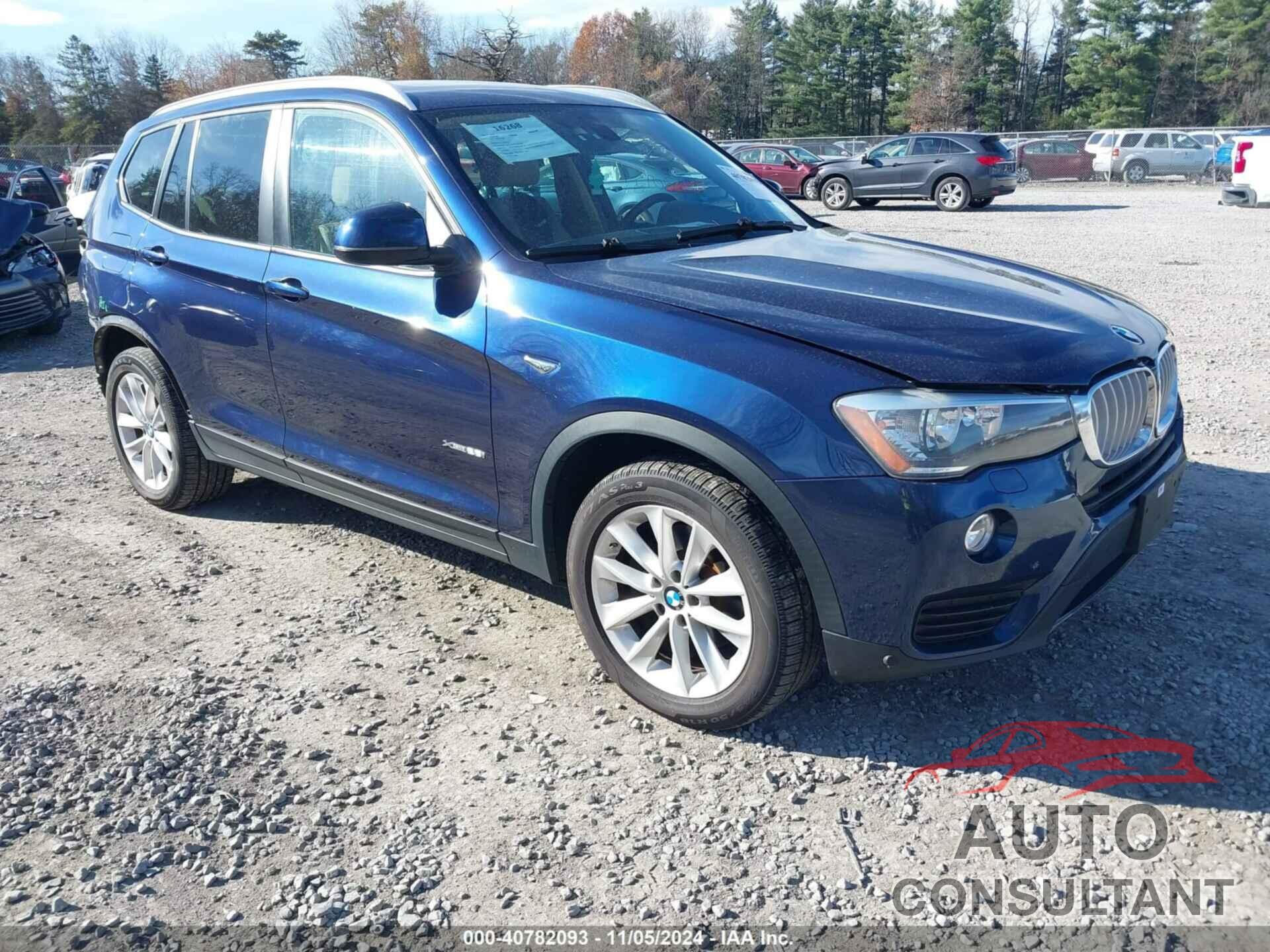 BMW X3 2016 - 5UXWX9C55G0D69465