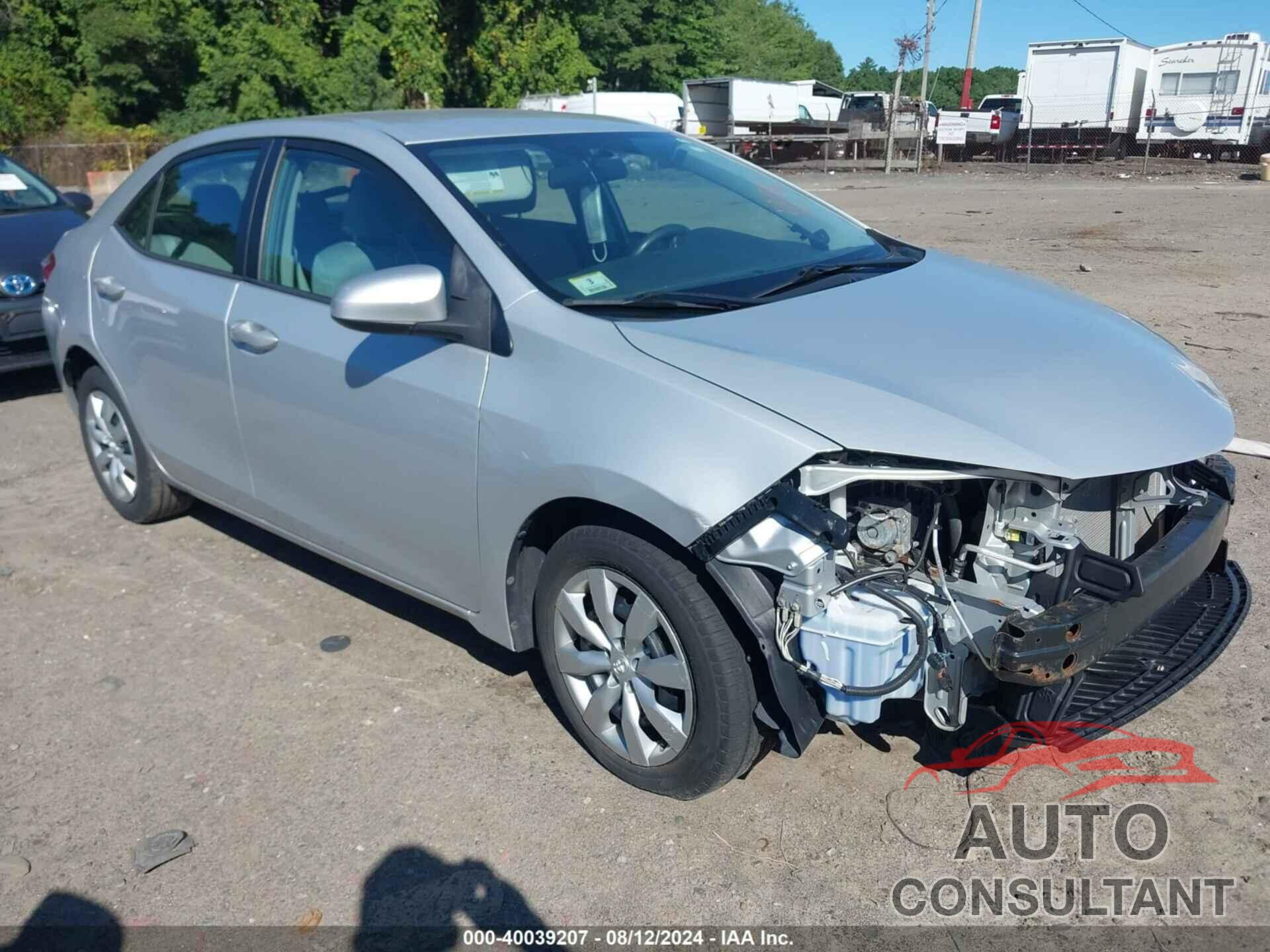 TOYOTA COROLLA 2016 - 2T1BURHE5GC554331