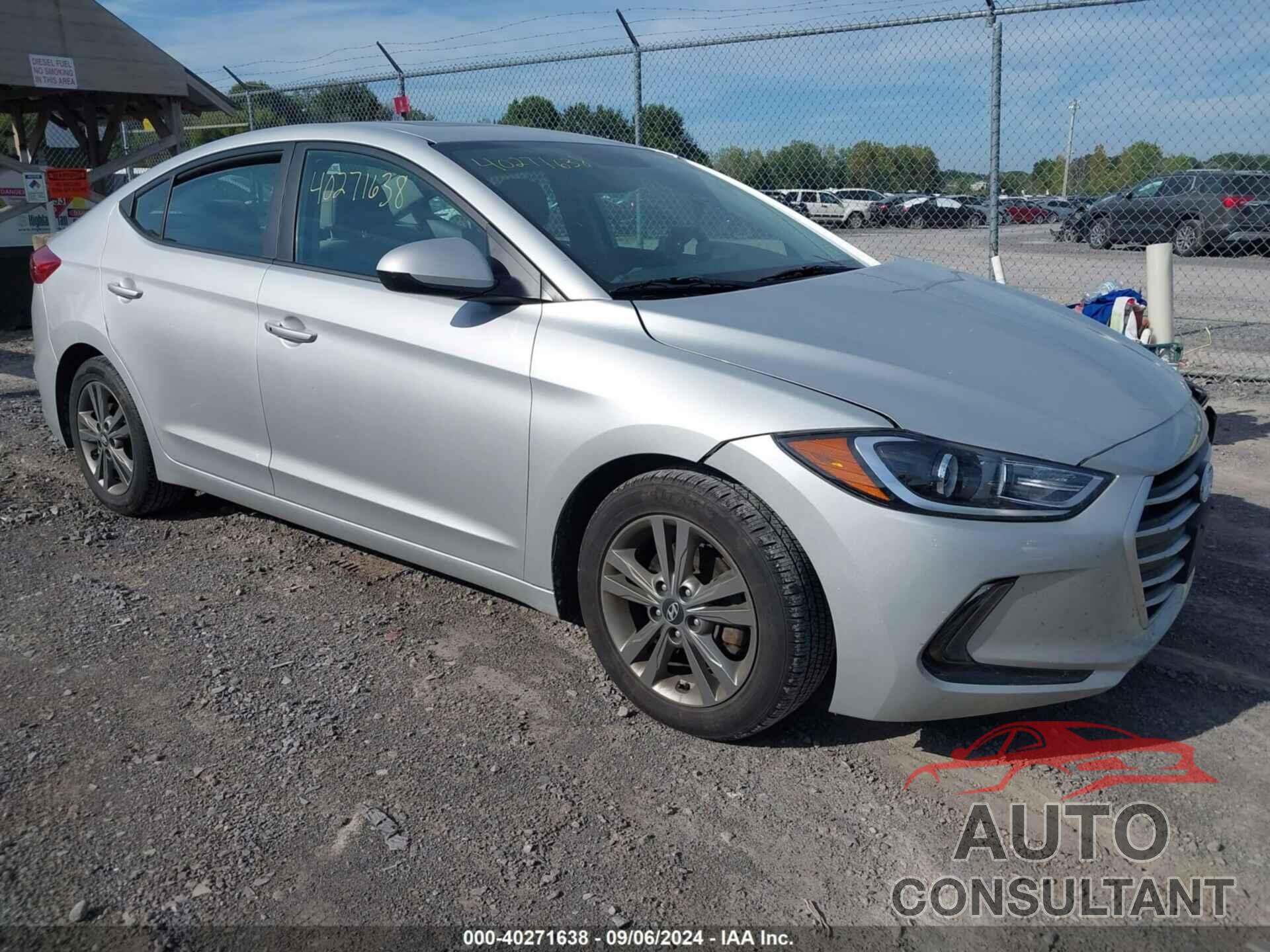 HYUNDAI ELANTRA 2018 - 5NPD84LF6JH337889