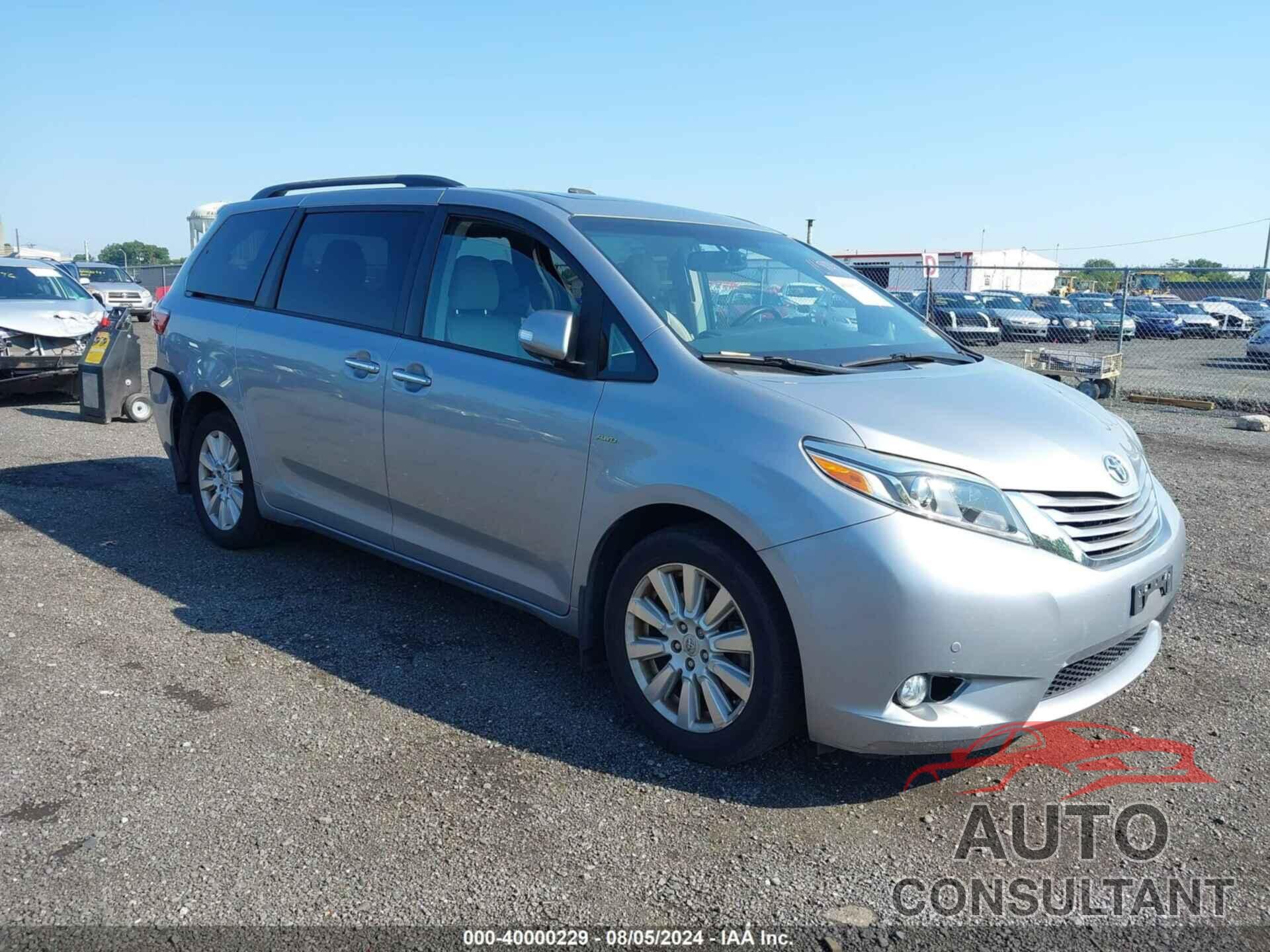 TOYOTA SIENNA 2017 - 5TDDZ3DC1HS161785