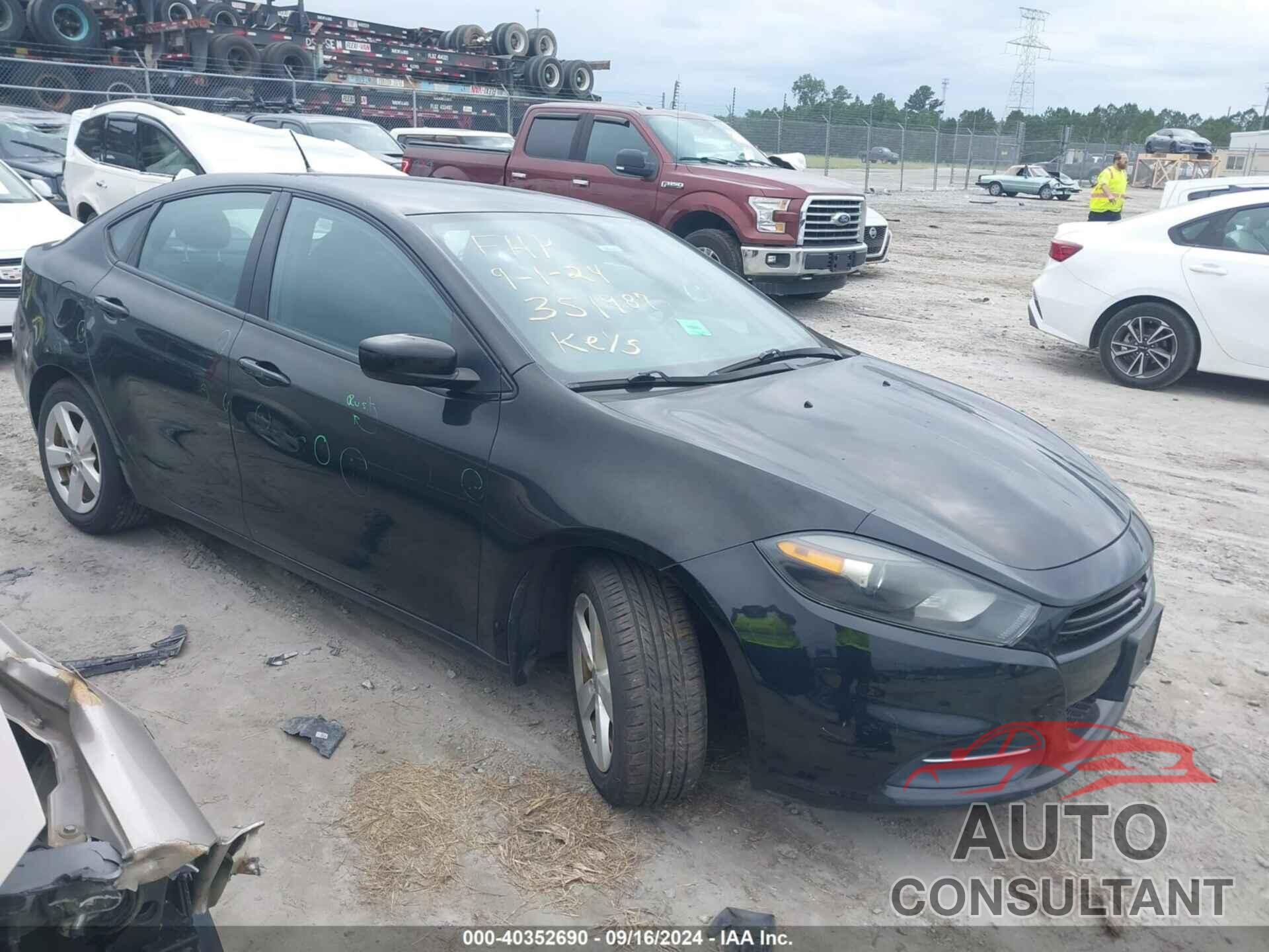 DODGE DART 2015 - 1C3CDFBB6FD351987