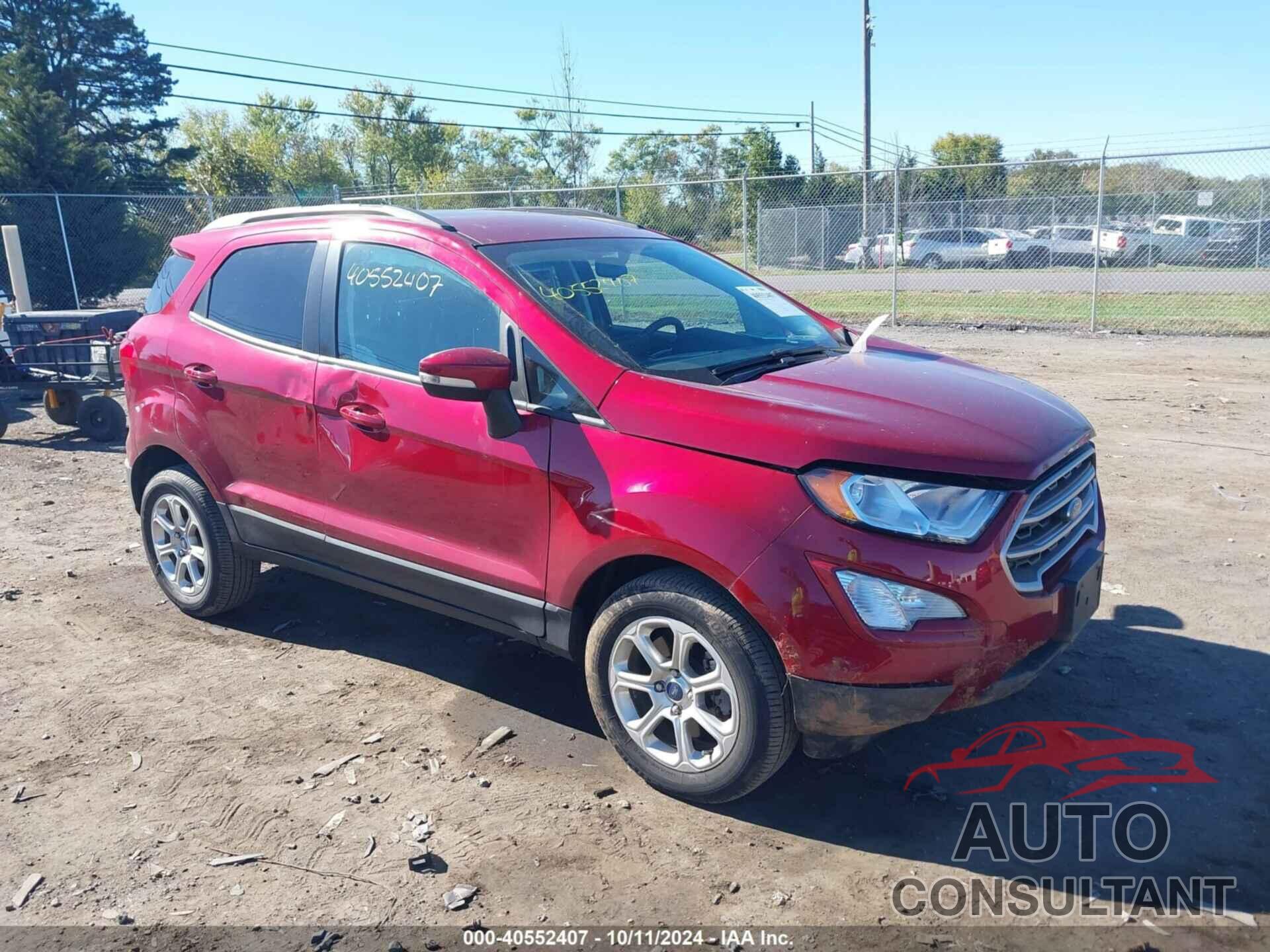 FORD ECOSPORT 2020 - MAJ6S3GL2LC336439