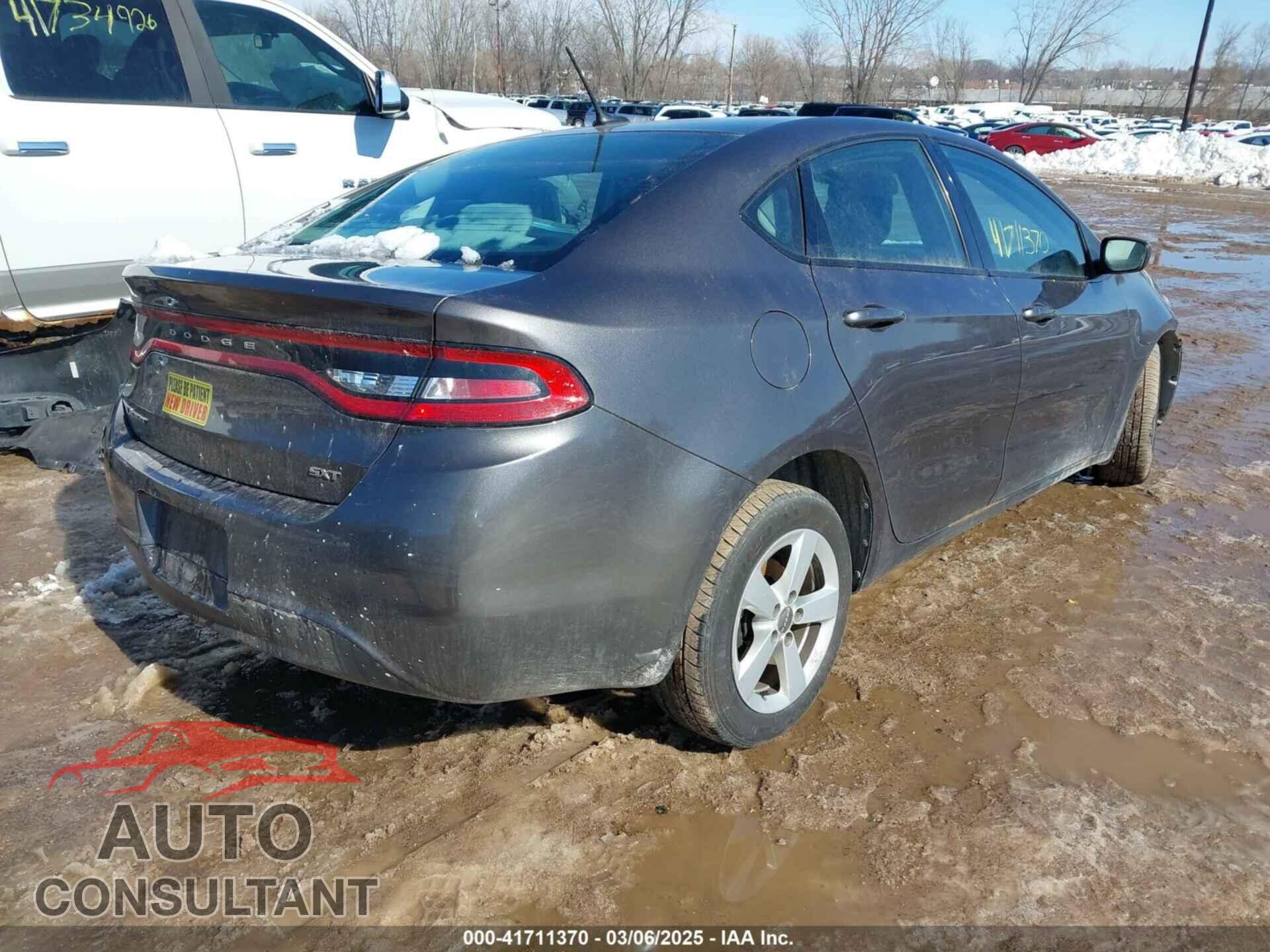 DODGE DART 2015 - 1C3CDFBB4FD369534