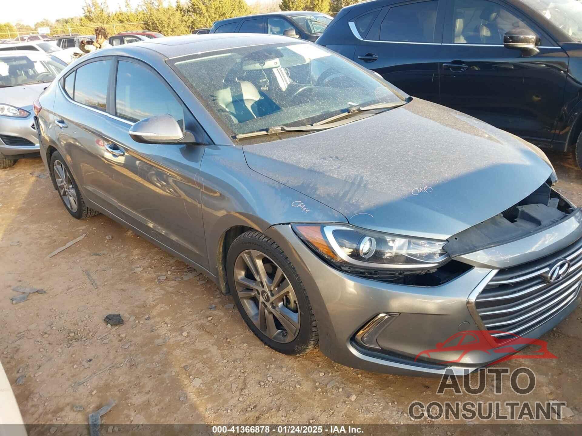 HYUNDAI ELANTRA 2017 - KMHD84LF6HU285563