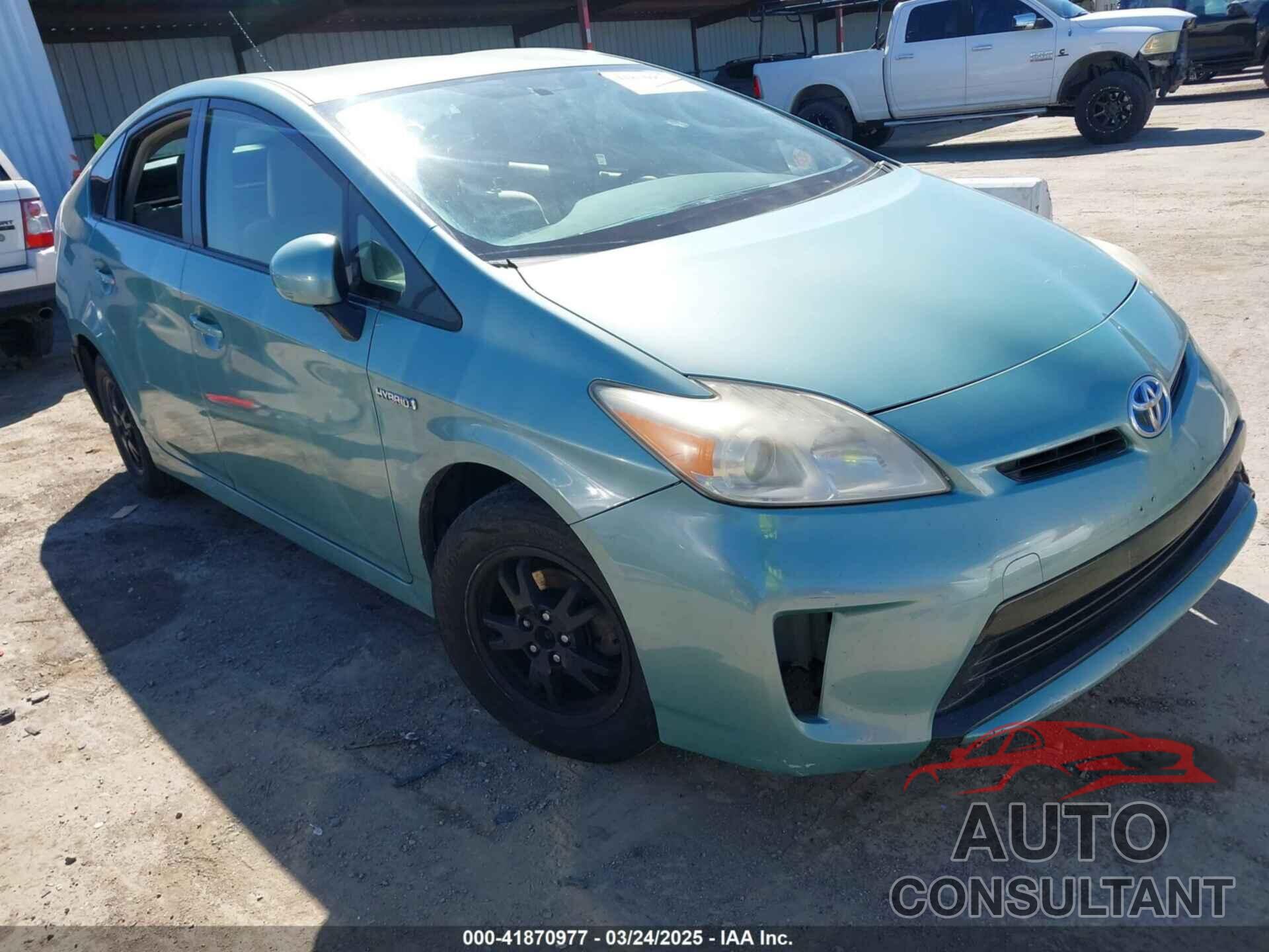 TOYOTA PRIUS 2012 - JTDKN3DU8C1512743