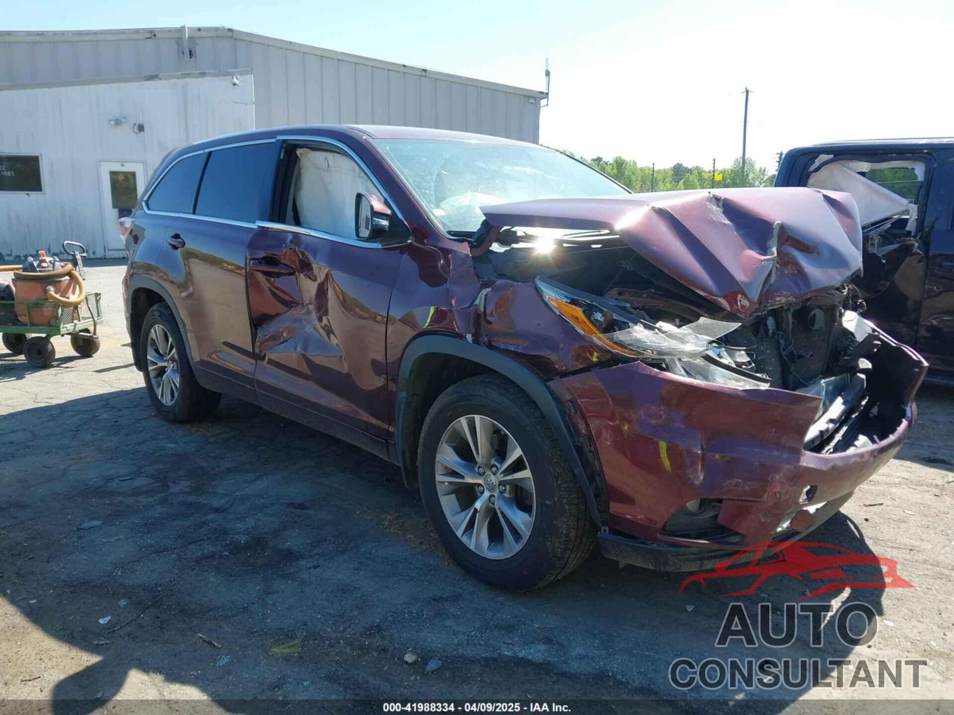 TOYOTA HIGHLANDER 2015 - 5TDBKRFH2FS176834