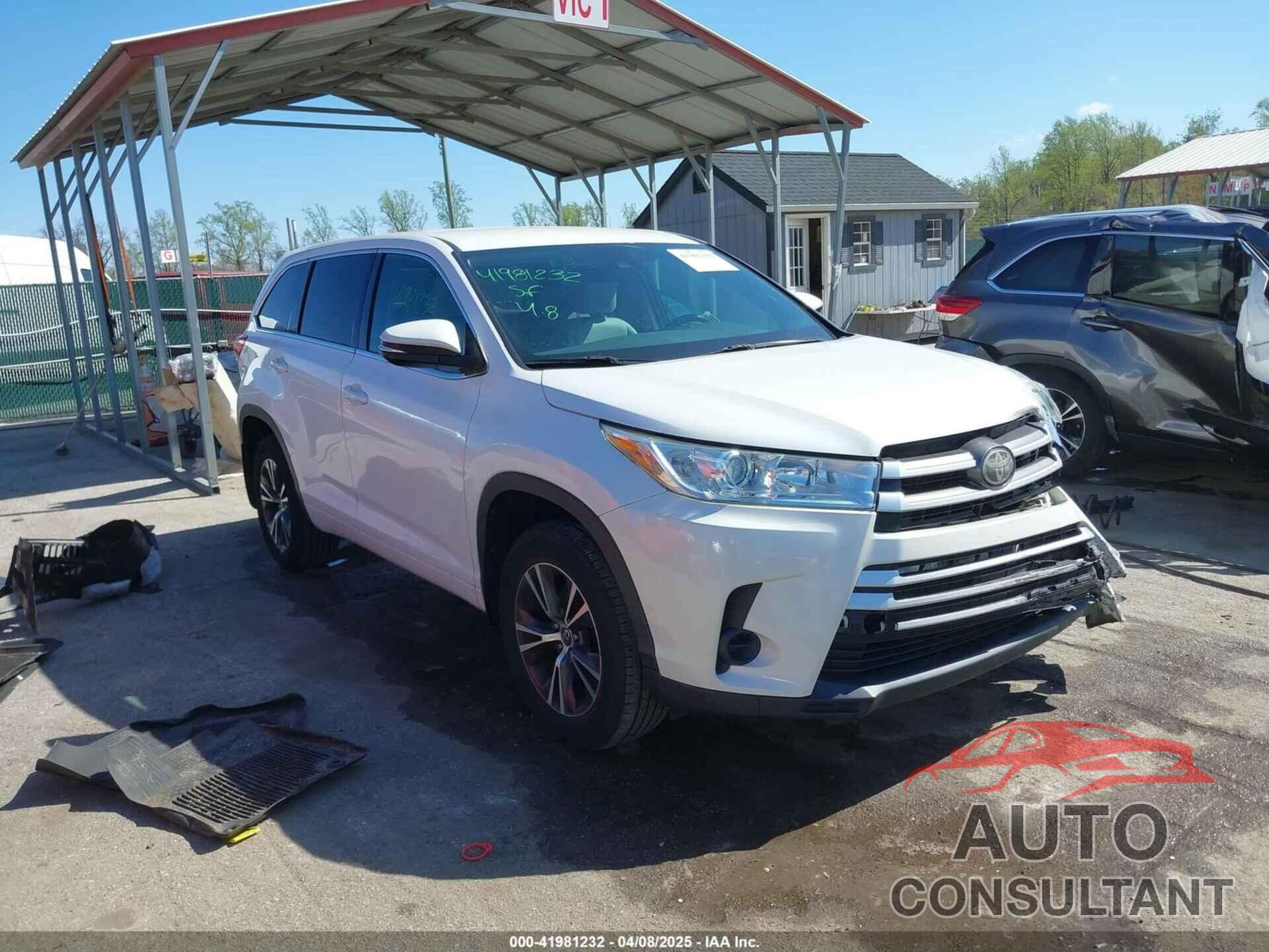 TOYOTA HIGHLANDER 2017 - 5TDBZRFH5HS398511