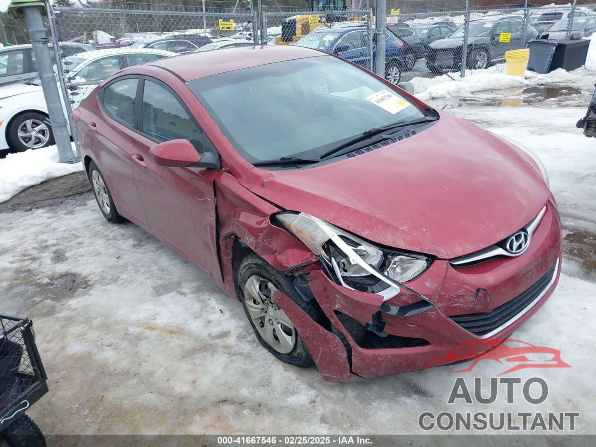 HYUNDAI ELANTRA 2016 - 5NPDH4AE2GH750895