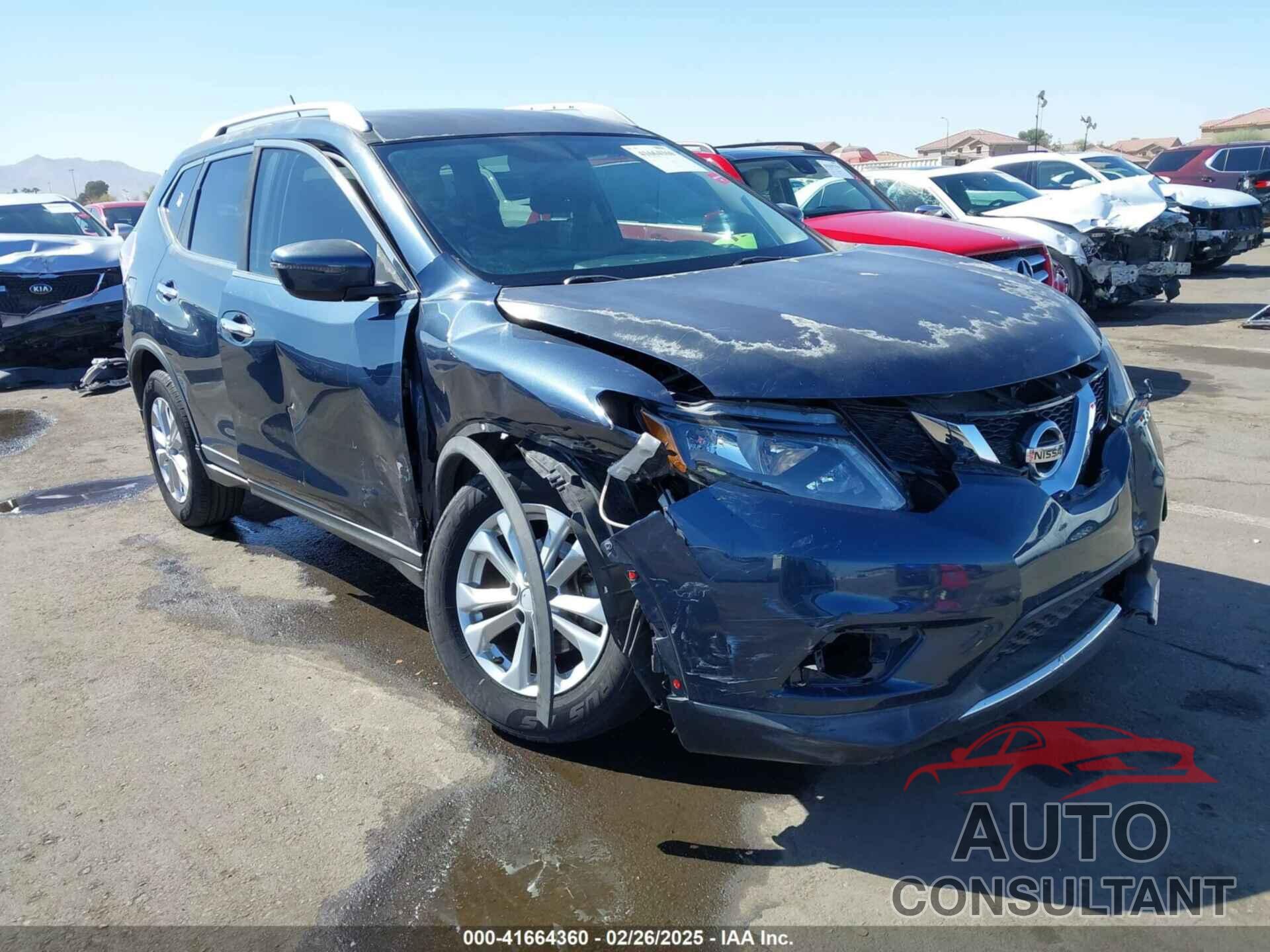 NISSAN ROGUE 2016 - KNMAT2MT4GP726683