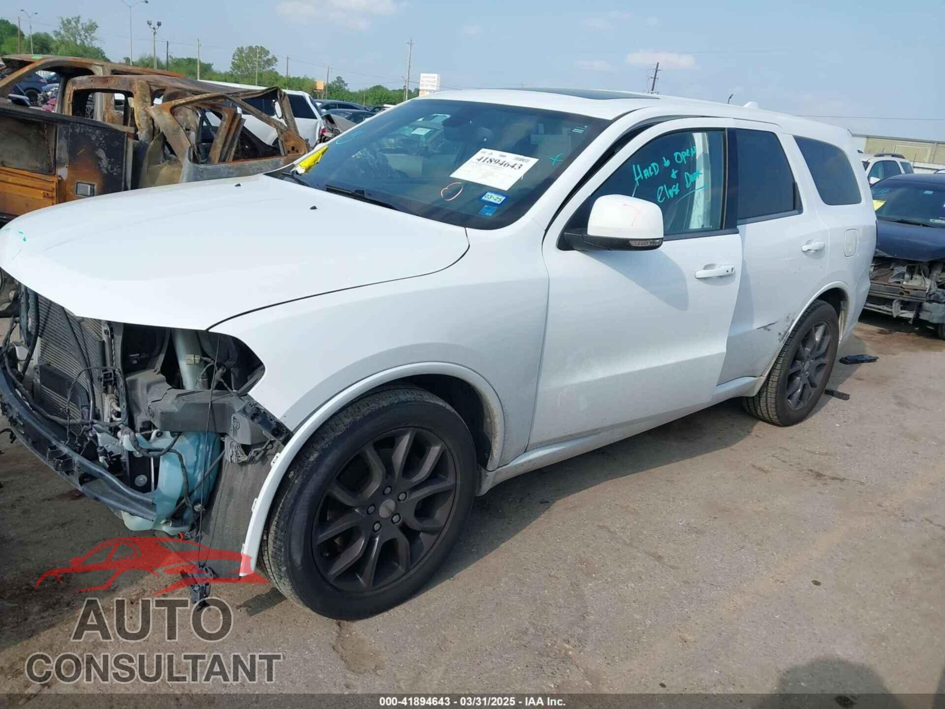 DODGE DURANGO 2015 - 1C4SDHCT0FC953395