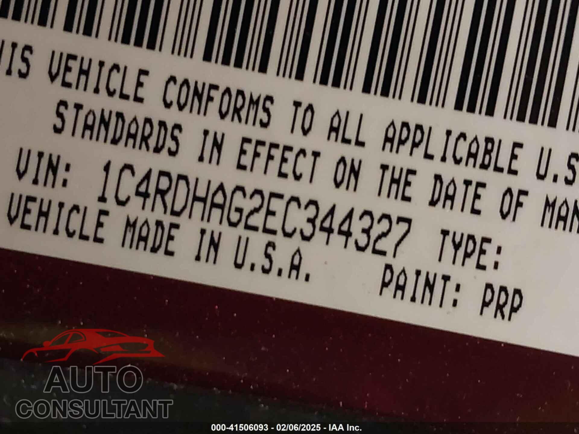 DODGE DURANGO 2014 - 1C4RDHAG2EC344327