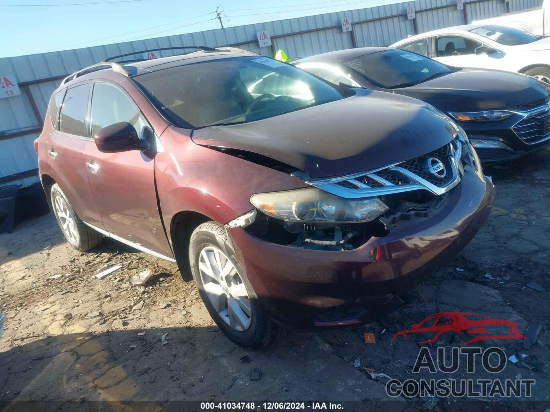 NISSAN MURANO 2014 - JN8AZ1MU1EW410781