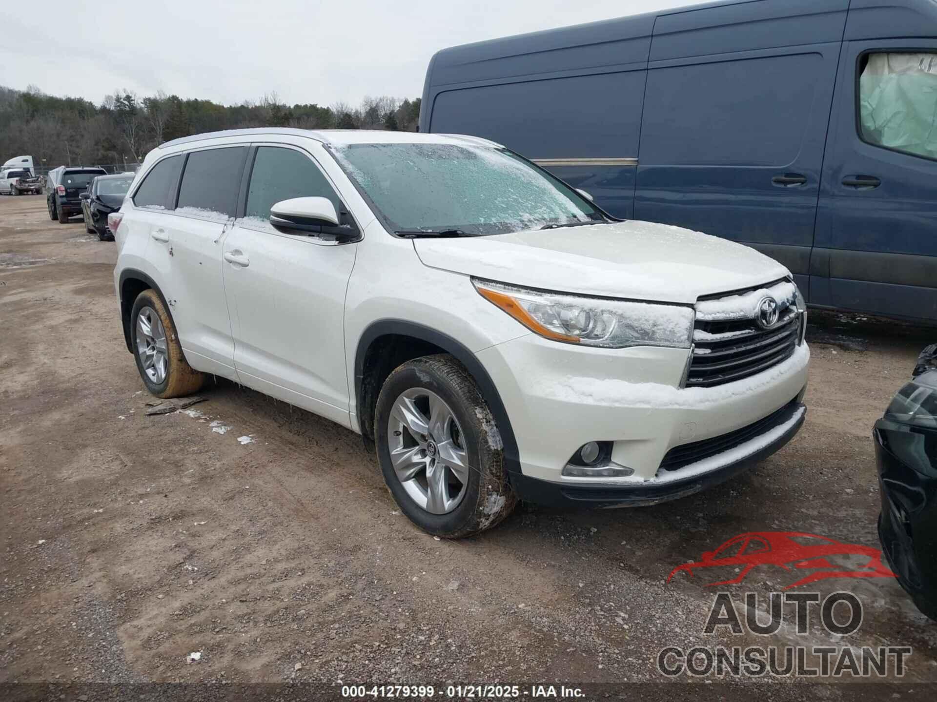 TOYOTA HIGHLANDER 2016 - 5TDDKRFH4GS307160