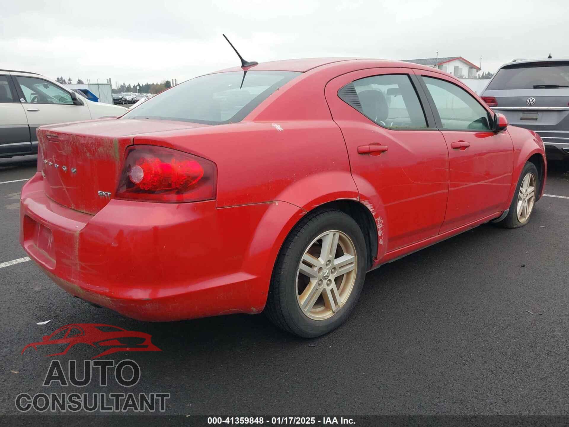 DODGE AVENGER 2013 - 1C3CDZCB9DN660800
