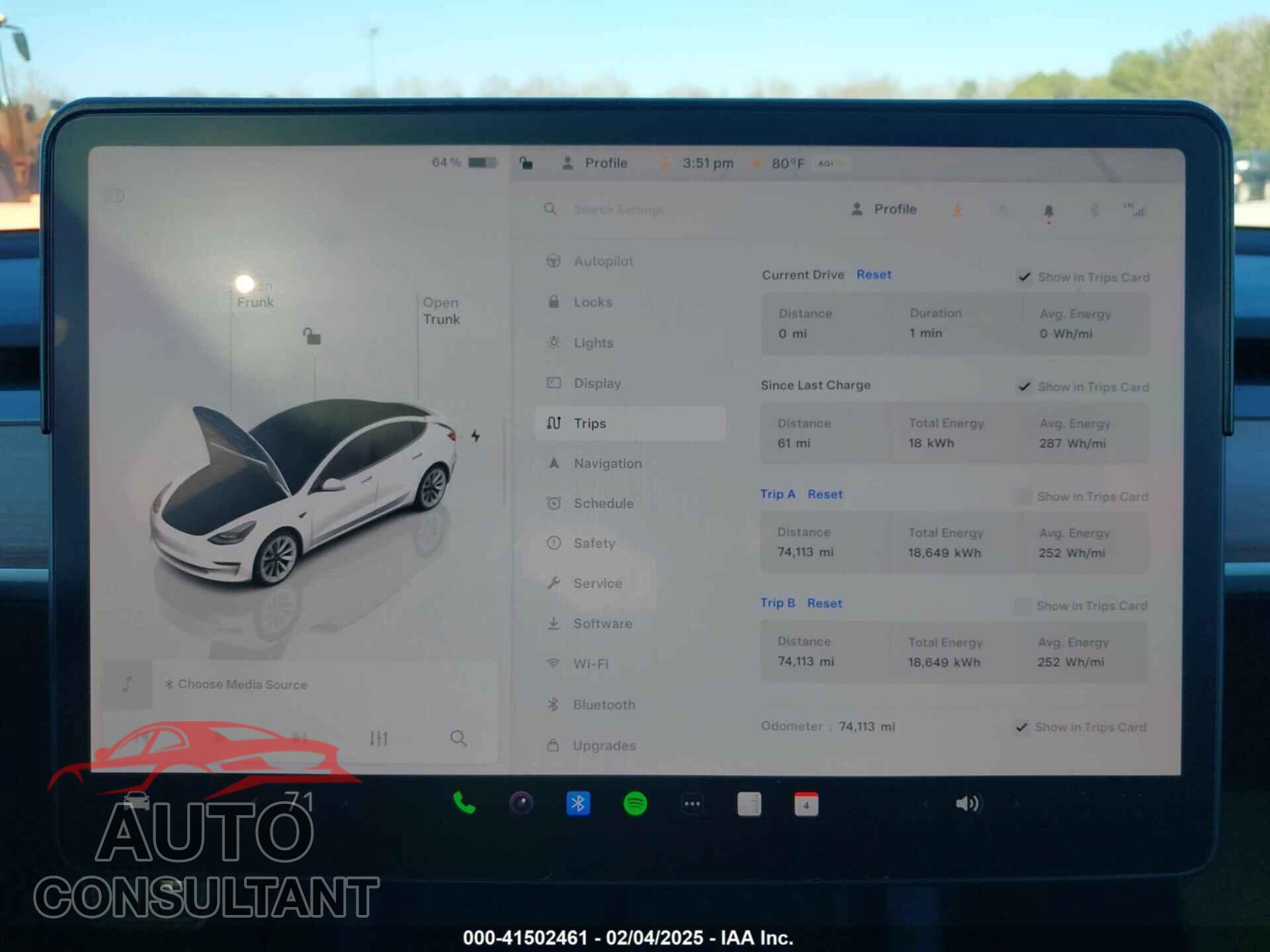 TESLA MODEL 3 2023 - 5YJ3E1EA1PF465601