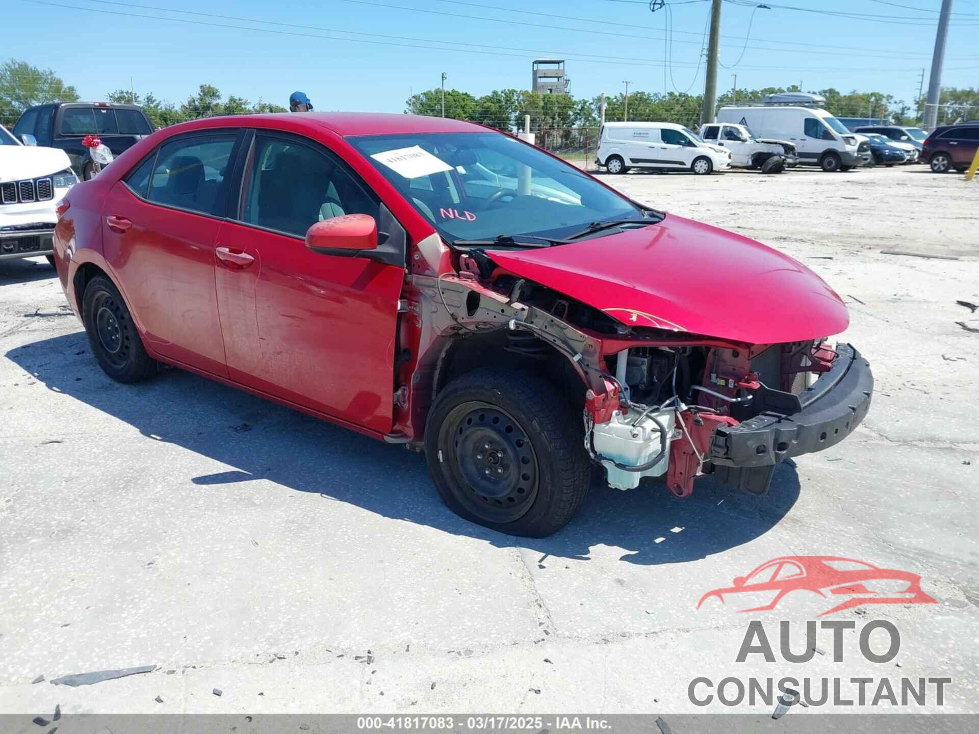 TOYOTA COROLLA 2015 - 2T1BURHE4FC297581