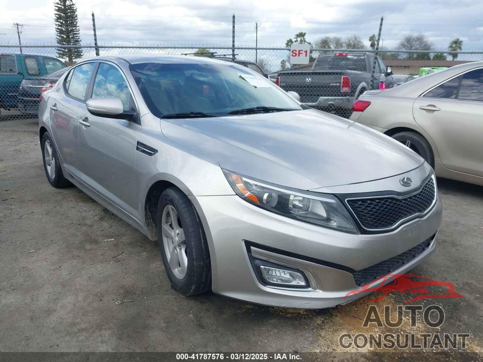 KIA OPTIMA 2014 - KNAGM4A78E5490586